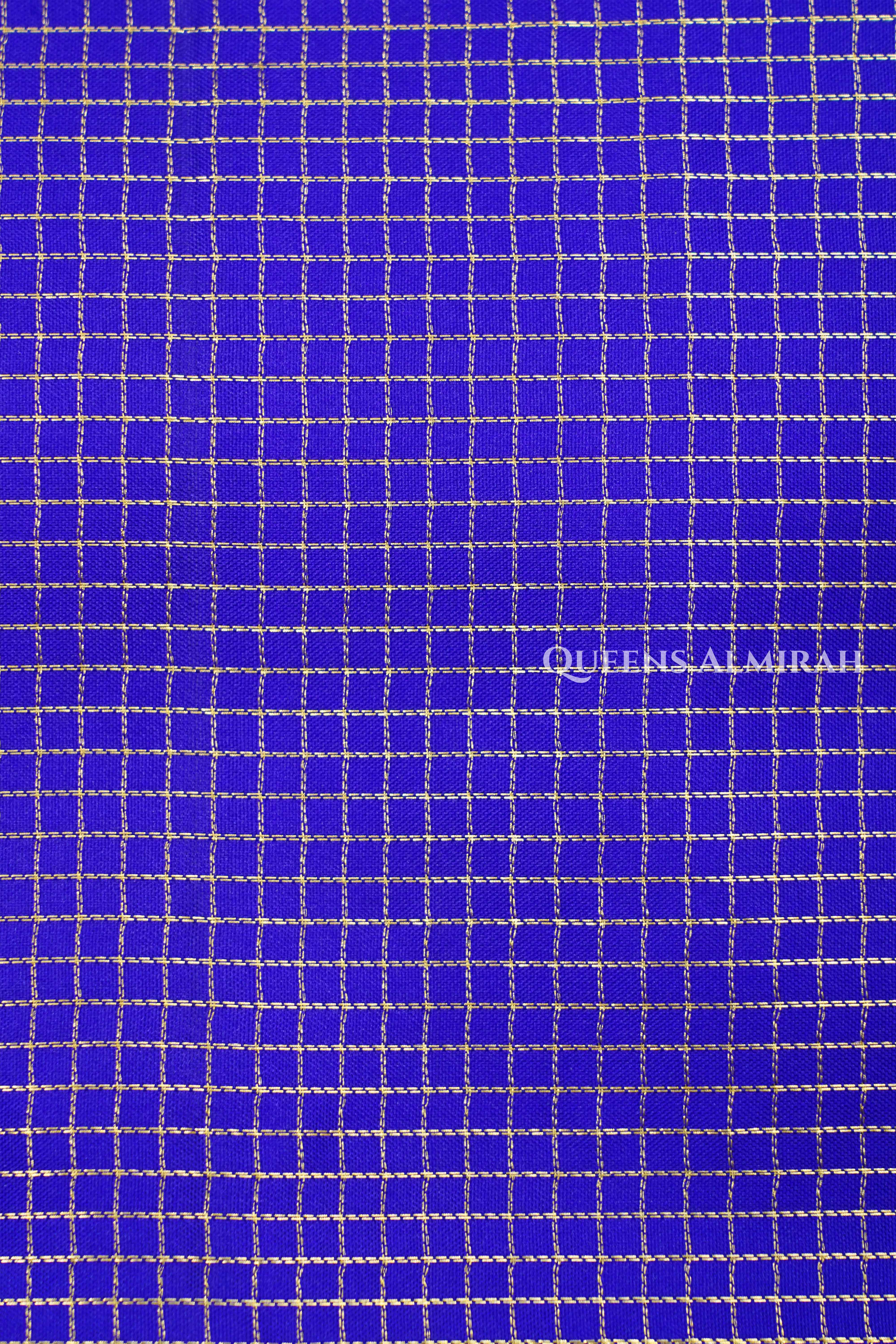 Violet Blue Pure kanchivaram Silk