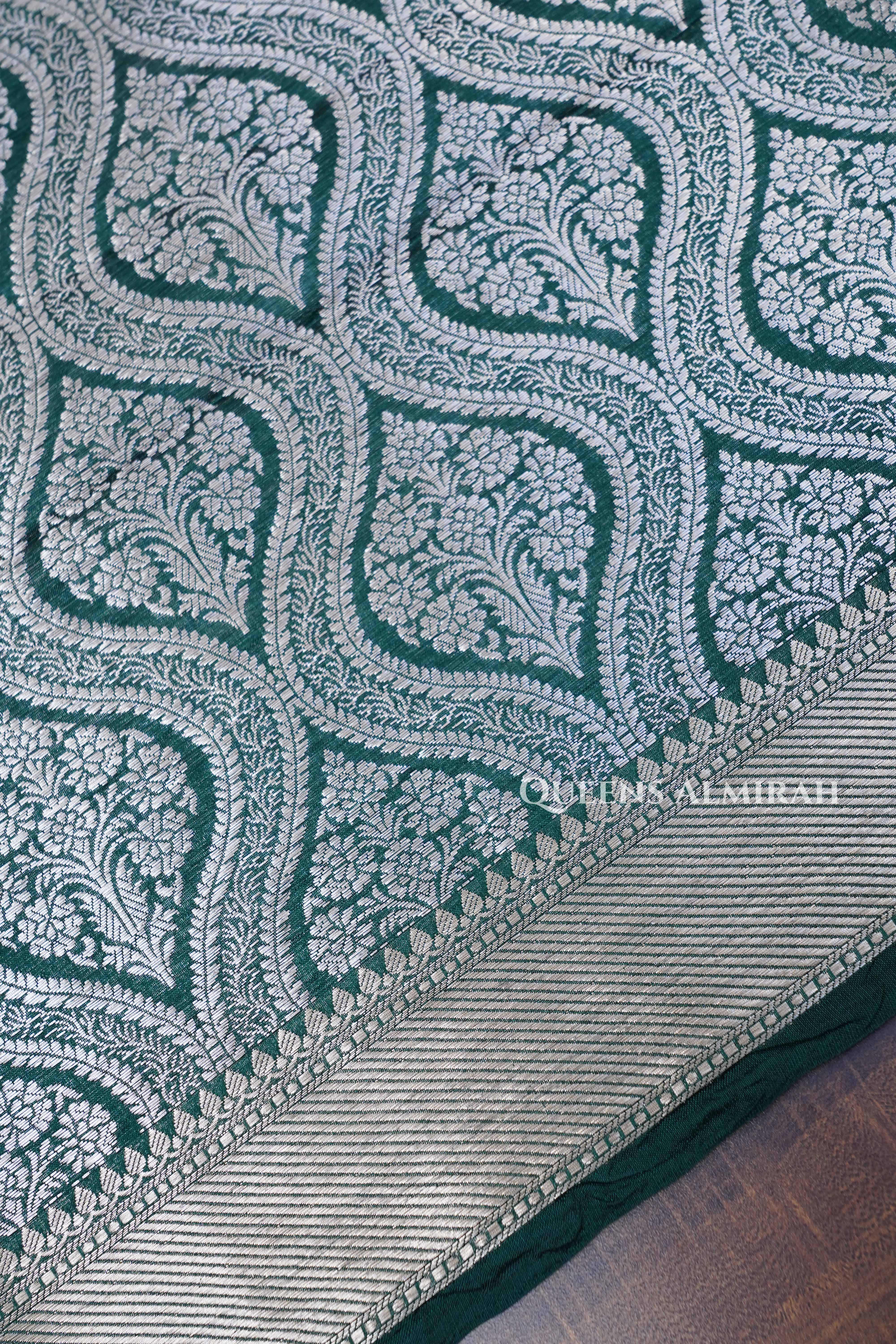 Green Banarasi Silk Saree