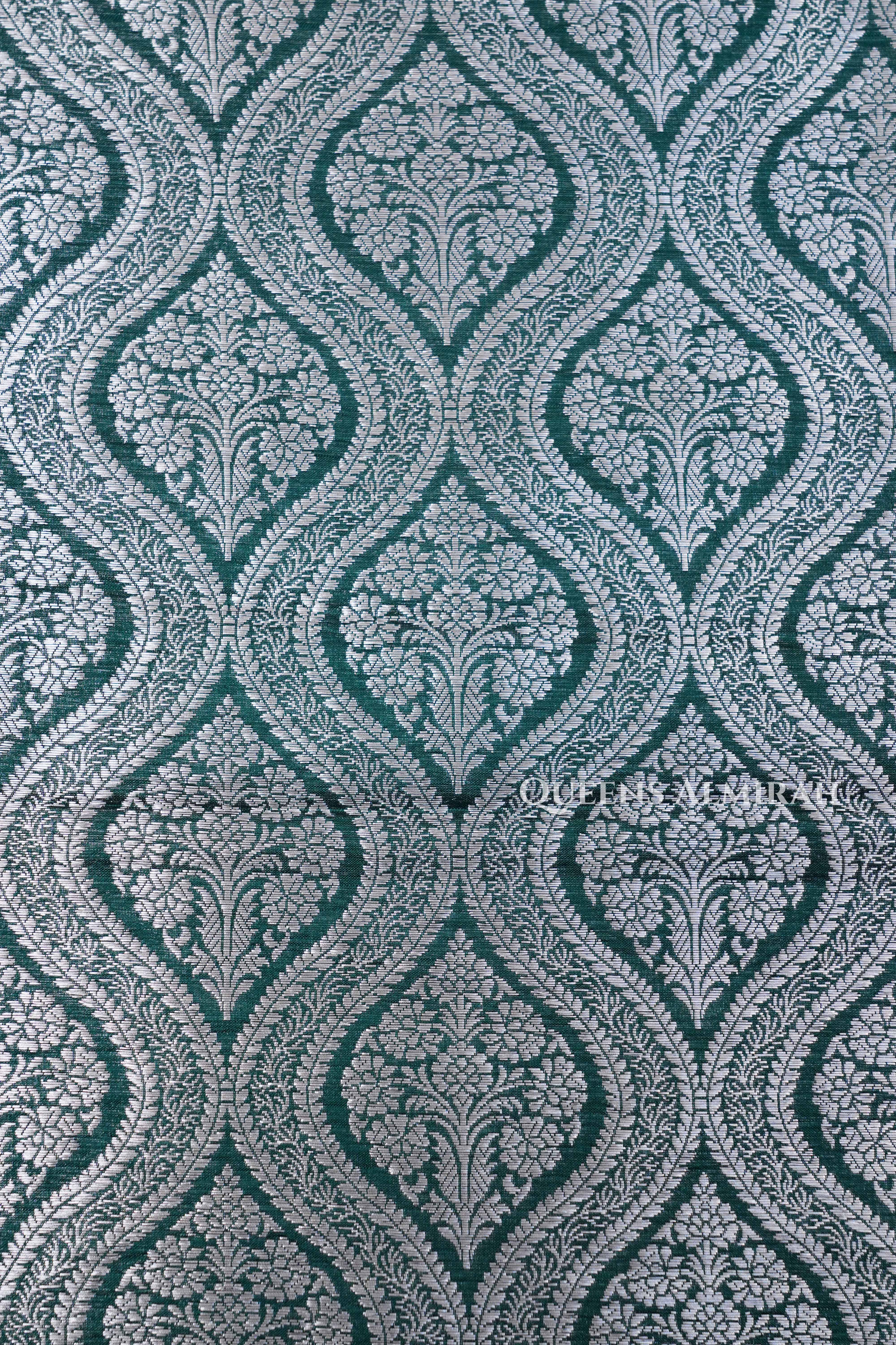 Green Banarasi Silk Saree