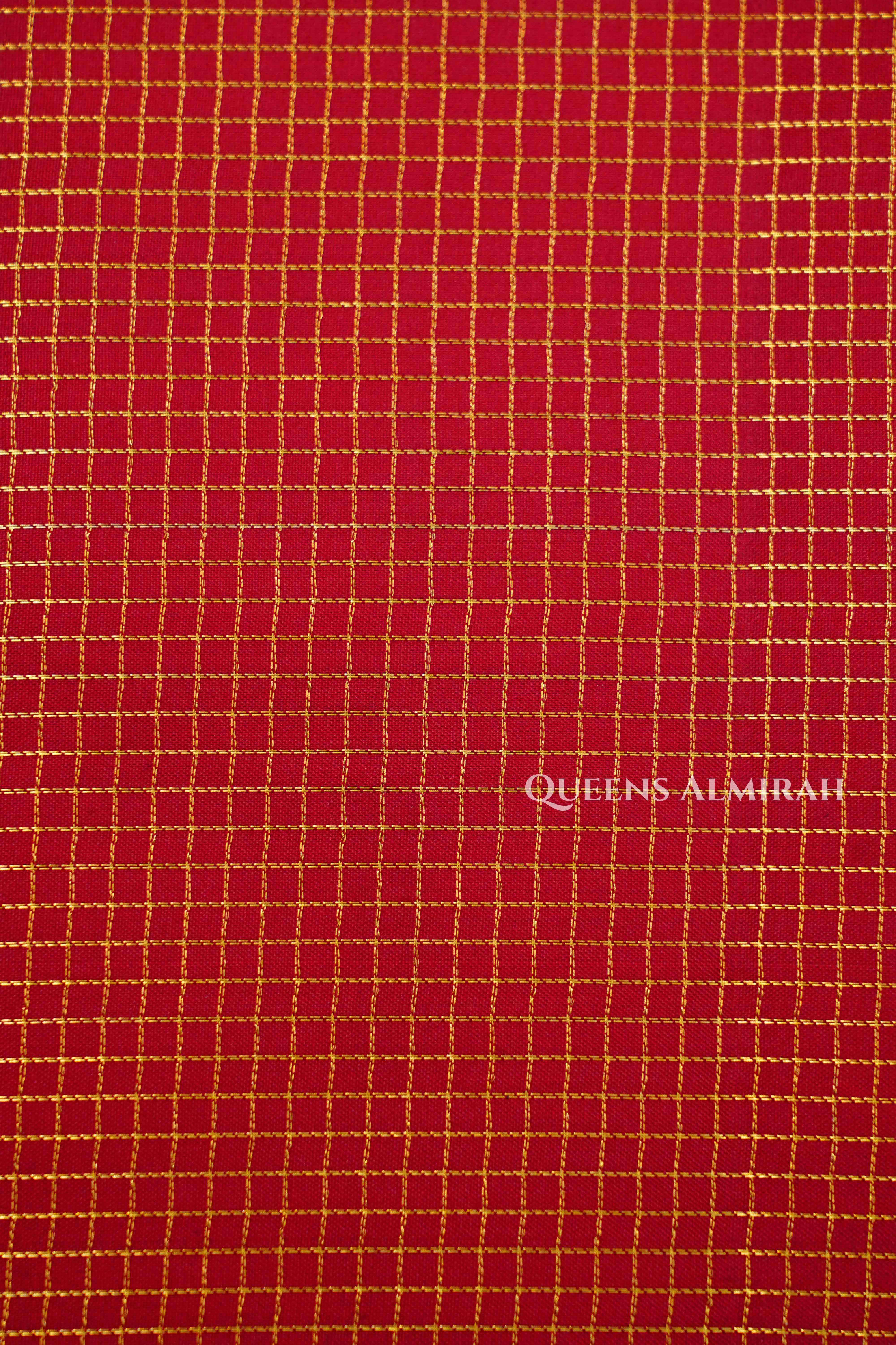 Tomato Red Pure Kanchivaram Silk Saree