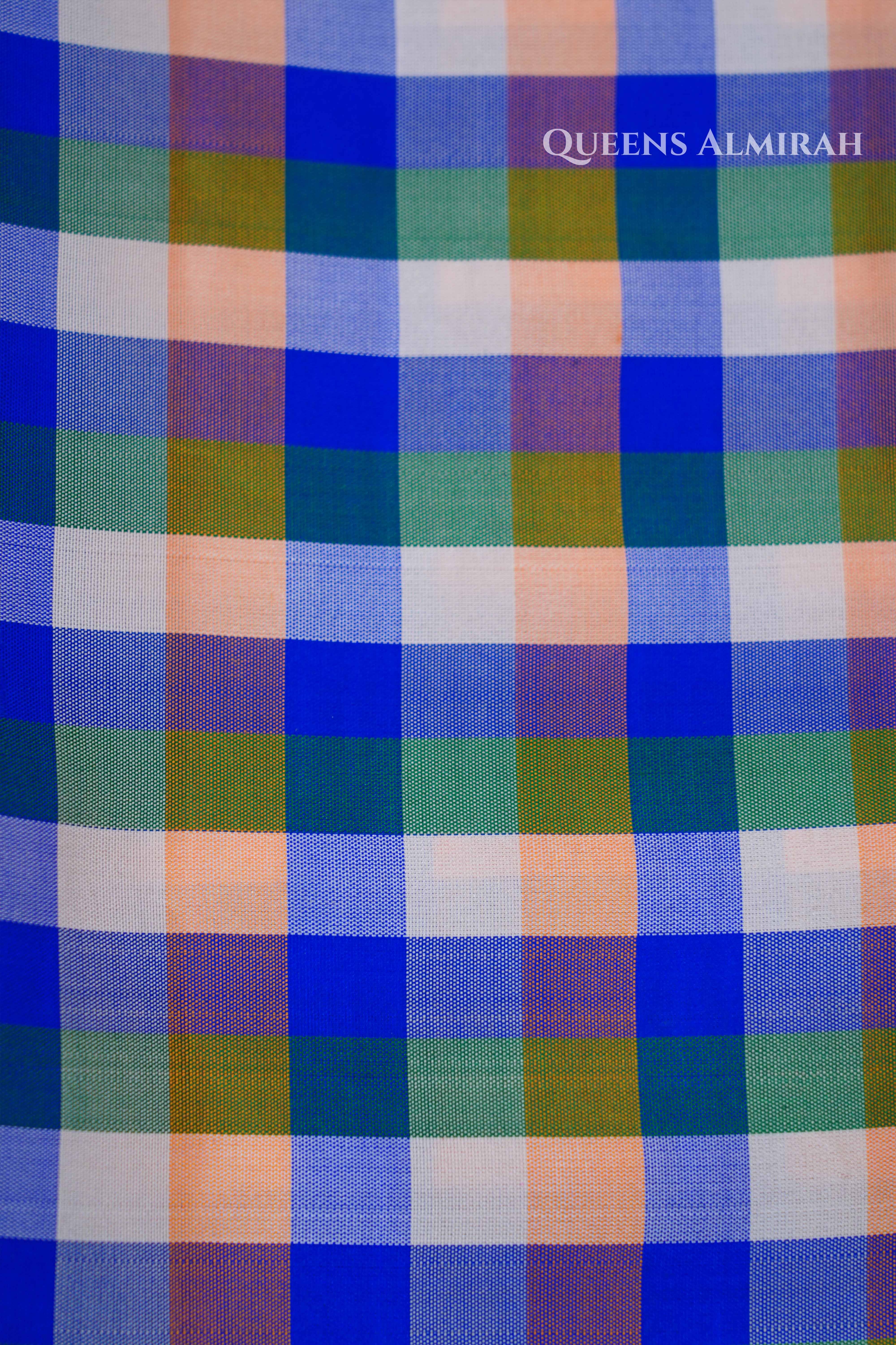 Multi Checks Kuravanji Silk Saree 6