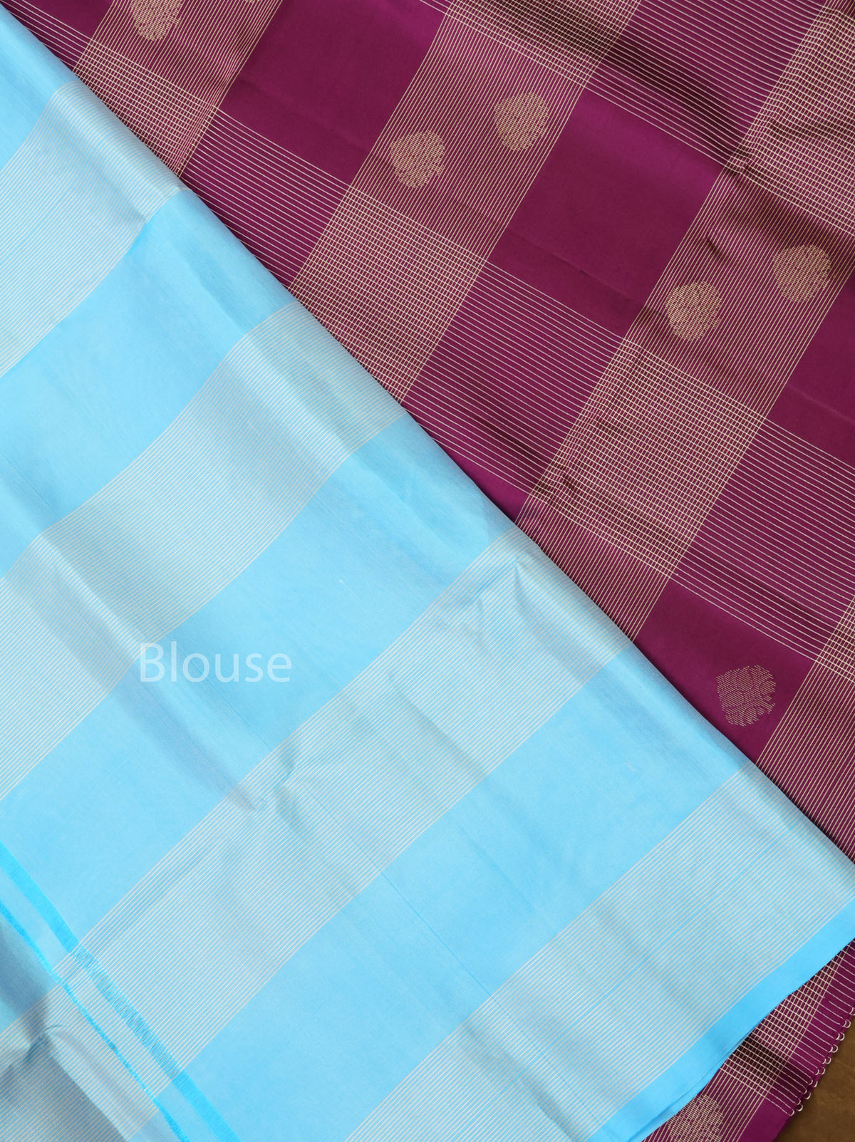 Purple Vairaoosi Kattam Pure Soft Silk Saree