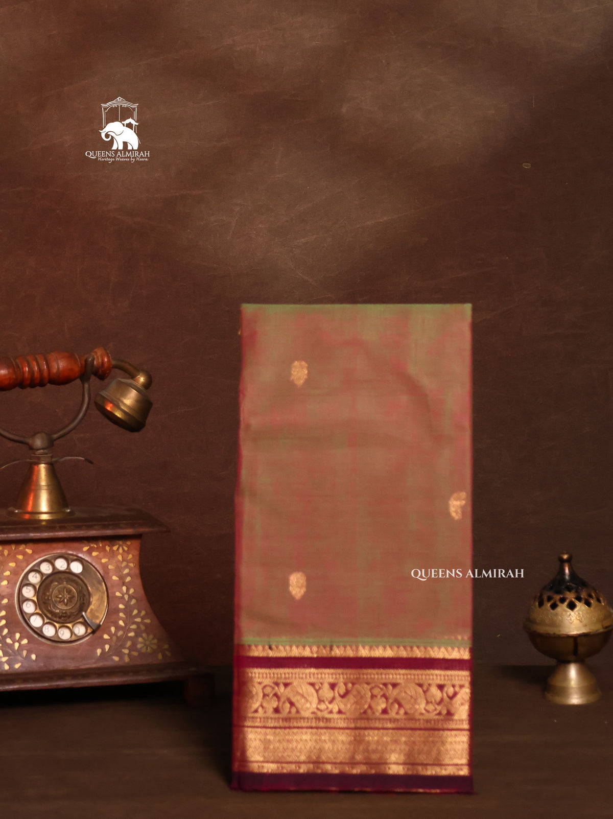 Light Brown Kanchi Cotton Saree