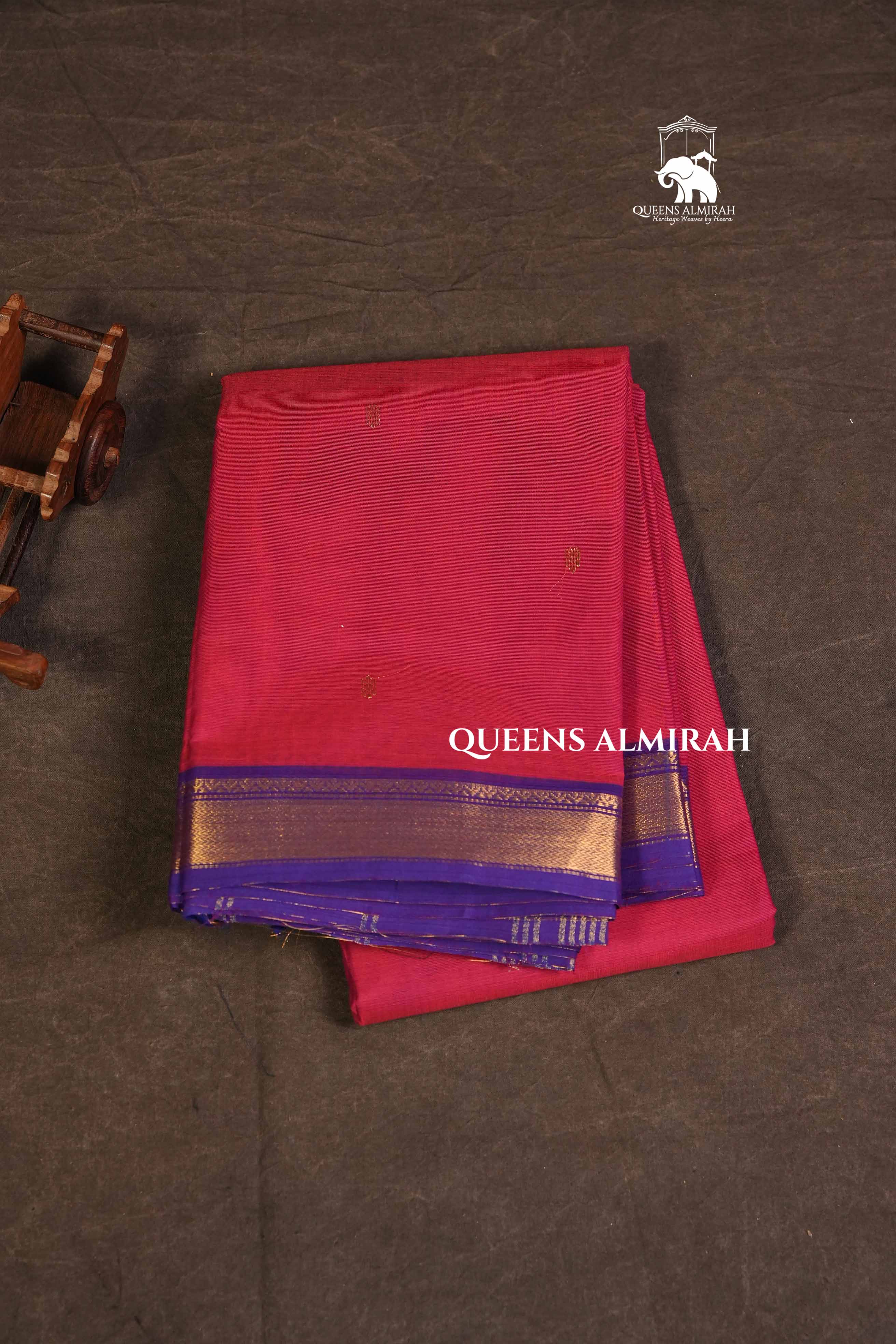 Pnk With Purple Kanchi Cotton Saree