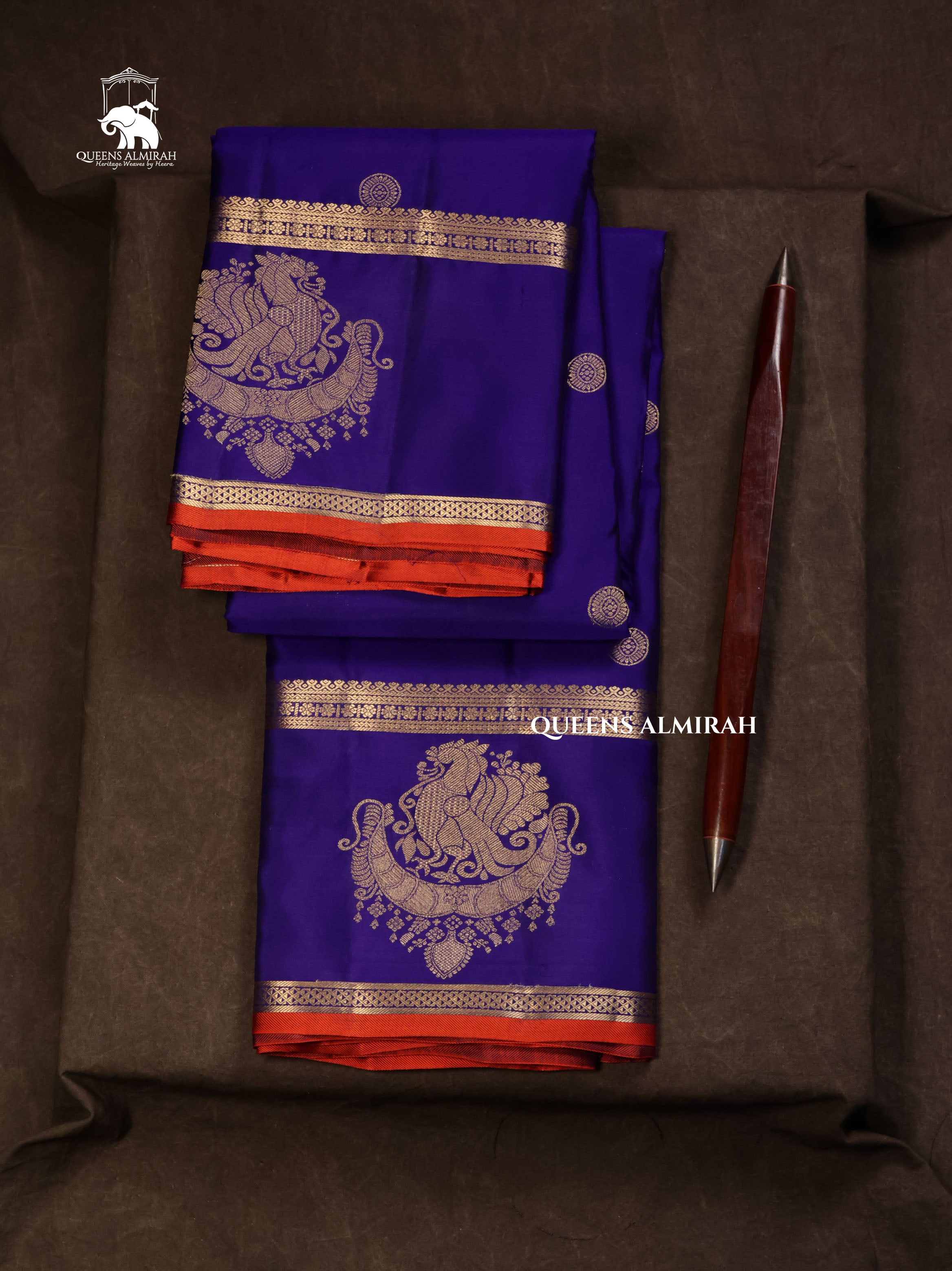 Violet Pure Kanchivaram Silk Saree