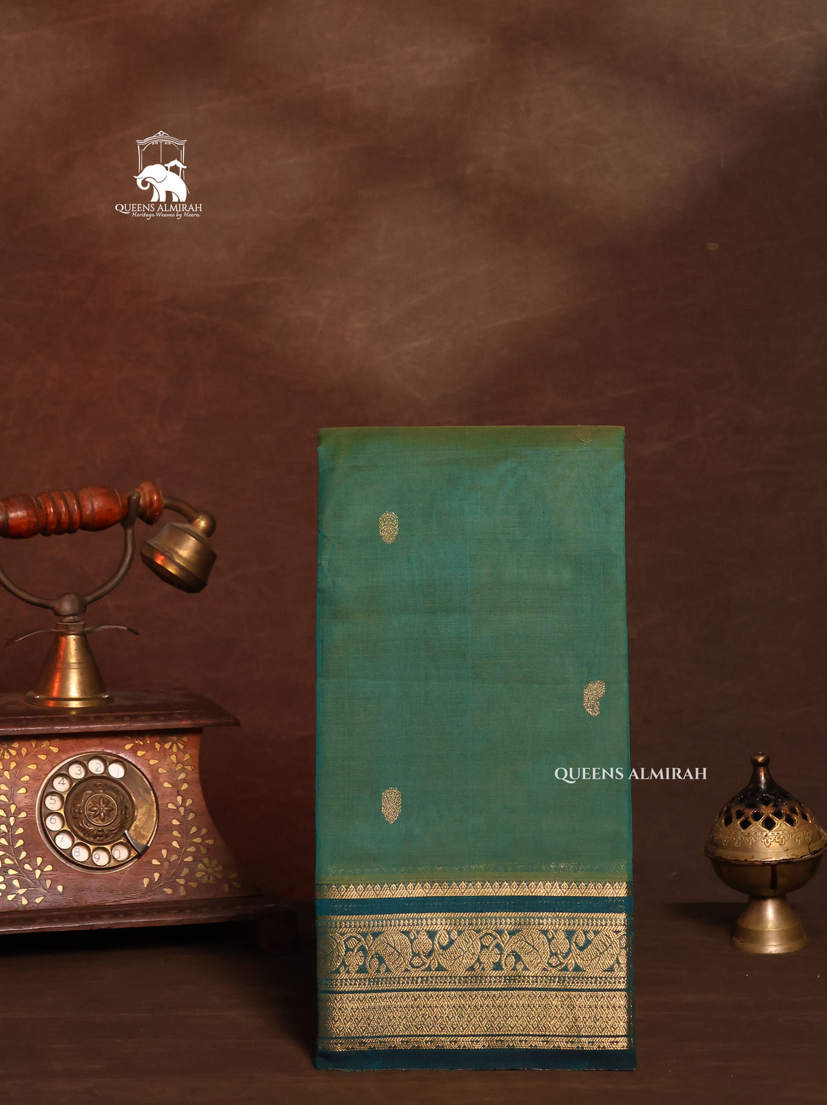 Green Kanchi Cotton Saree