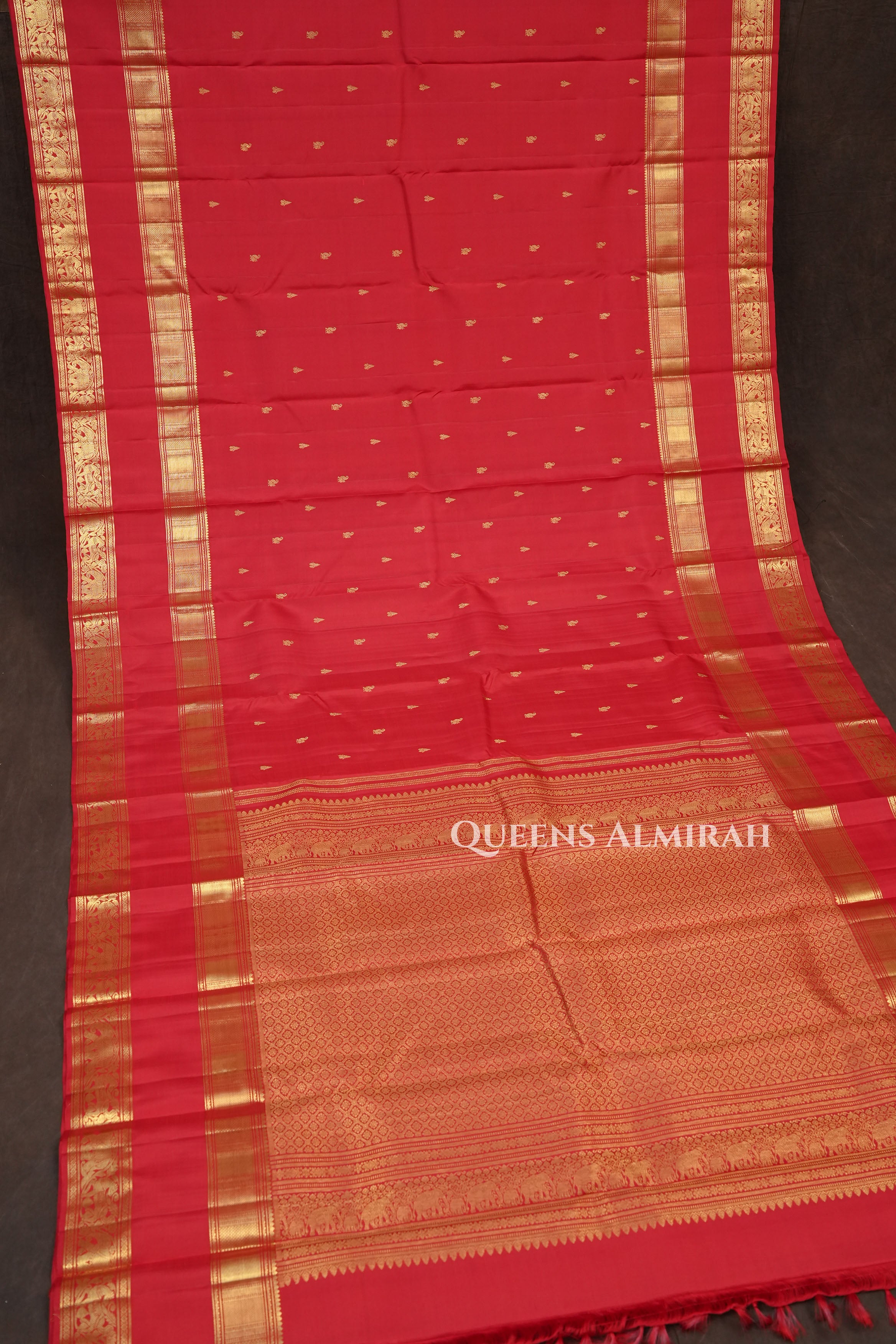 Red Pure Kanchivaram Silk Saree