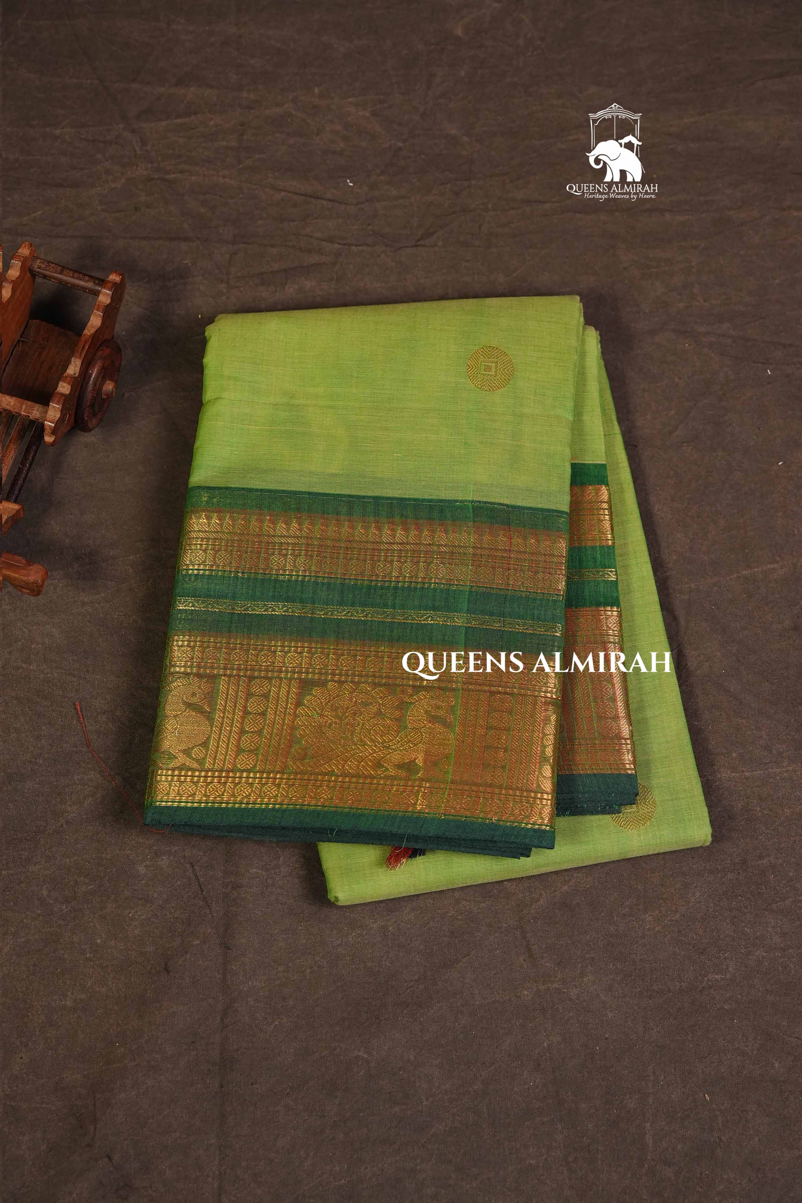 Green Kanchi Cotton Saree