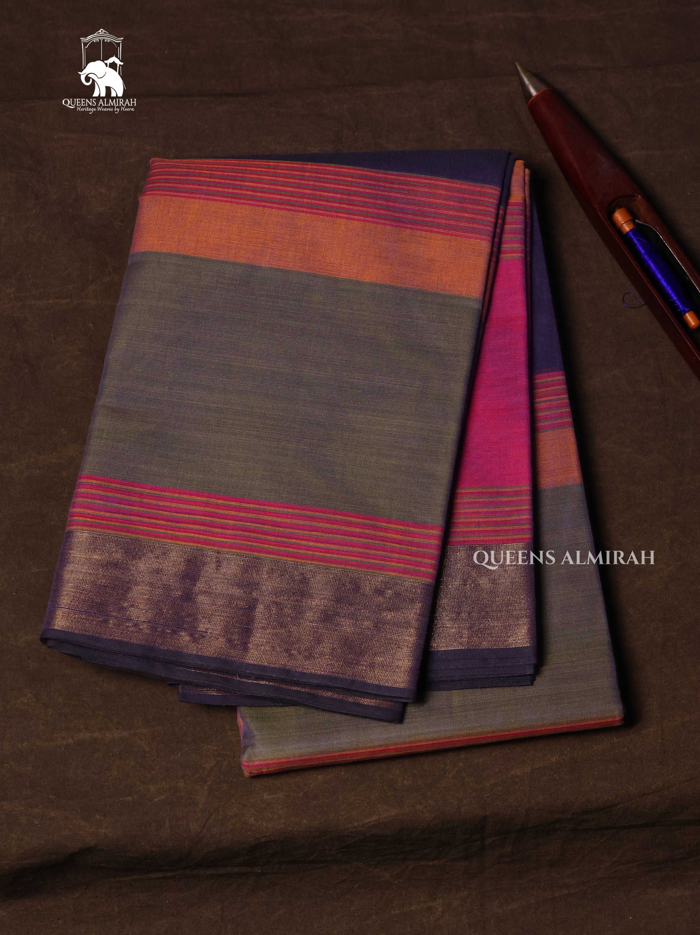 Multicolor Chettinad Cotton Saree
