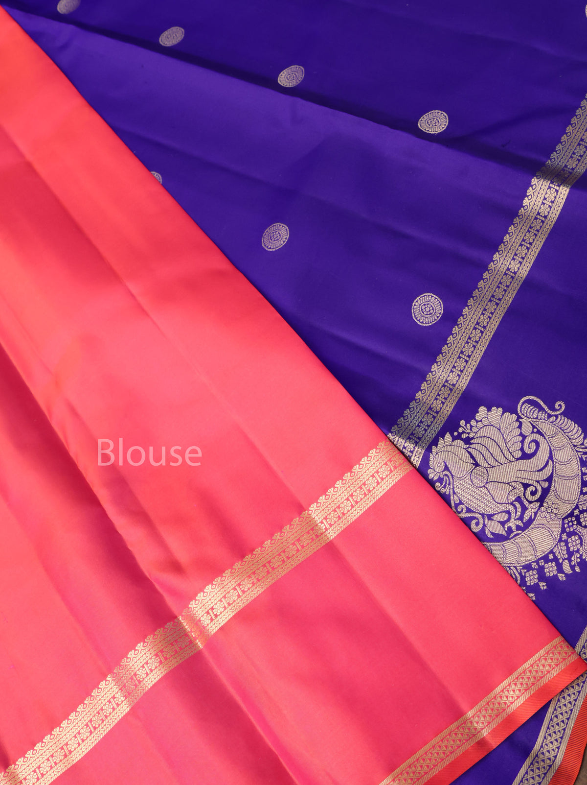 Violet Pure Kanchivaram Silk Saree