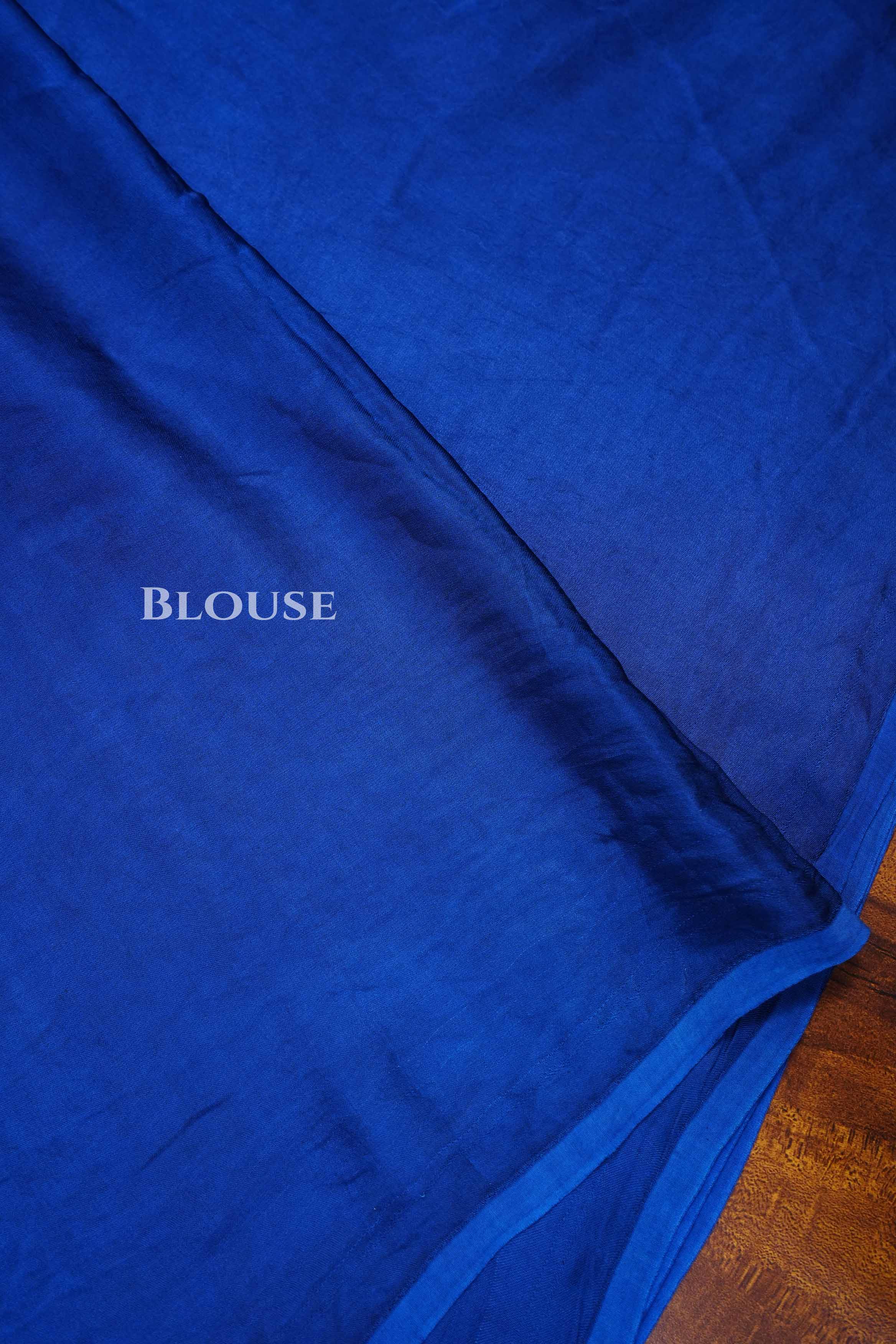 Royal Blue Modal Silk Saree
