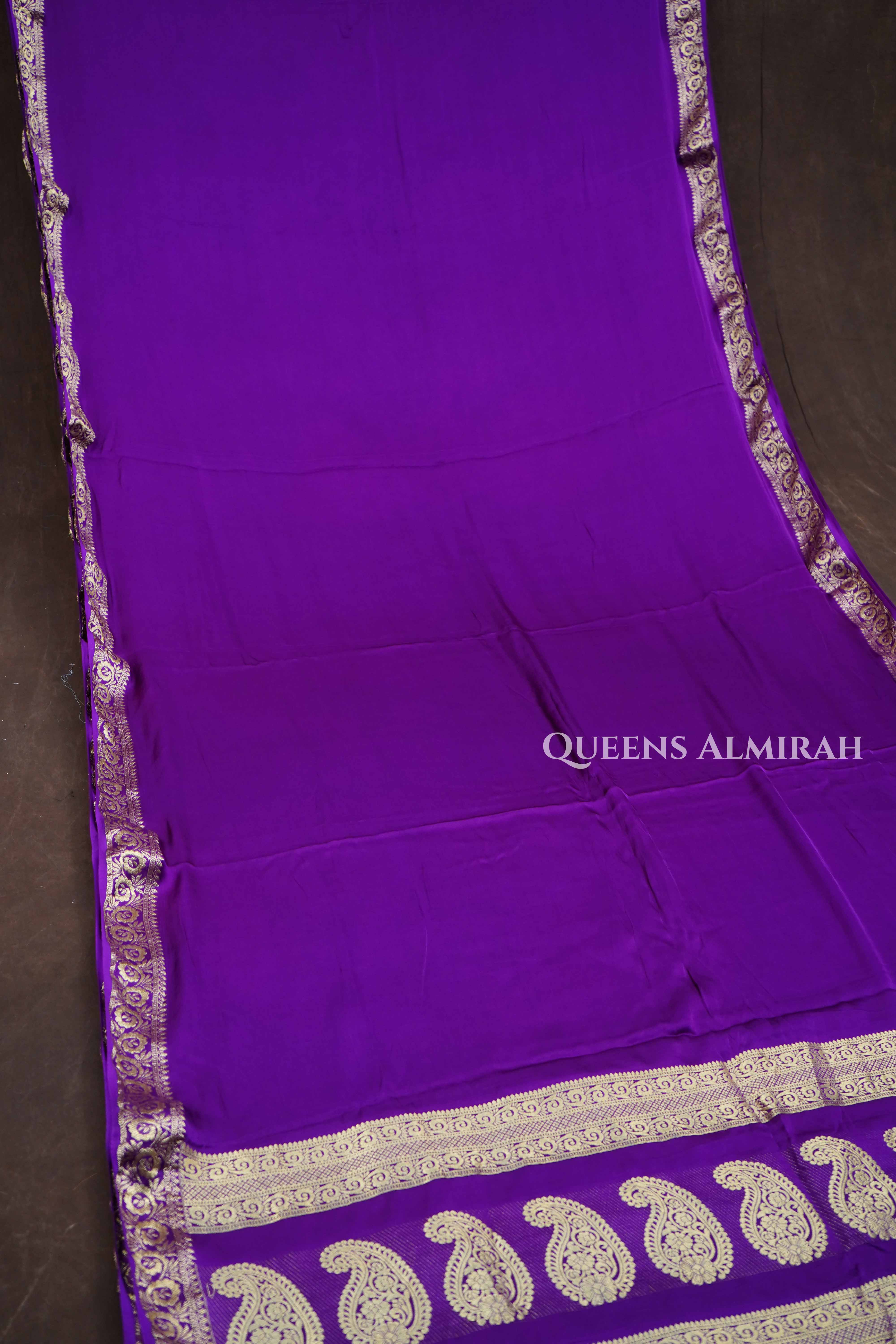 Purple Modal Silk Saree