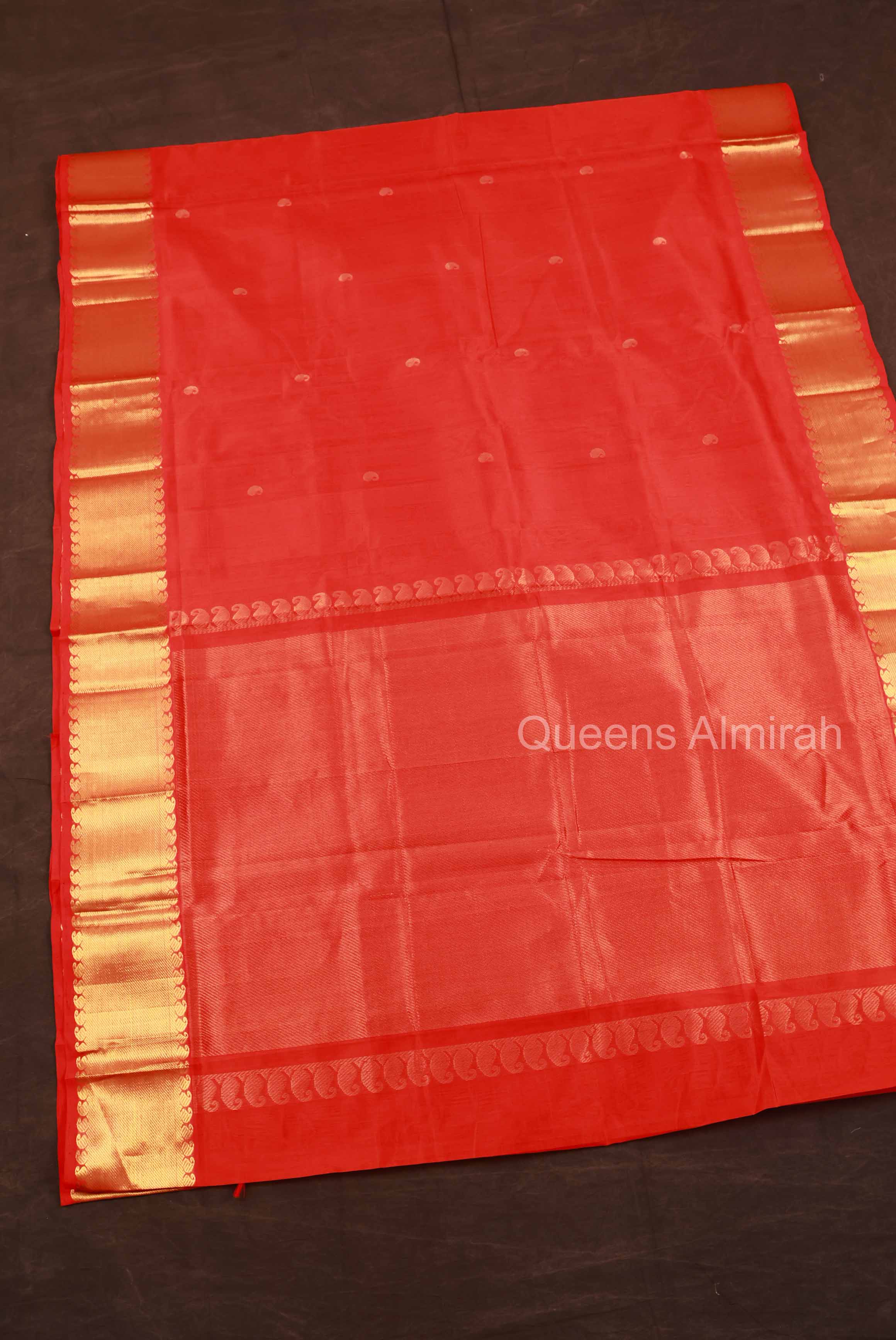 Chilly Red Pure Silk Cotton Saree