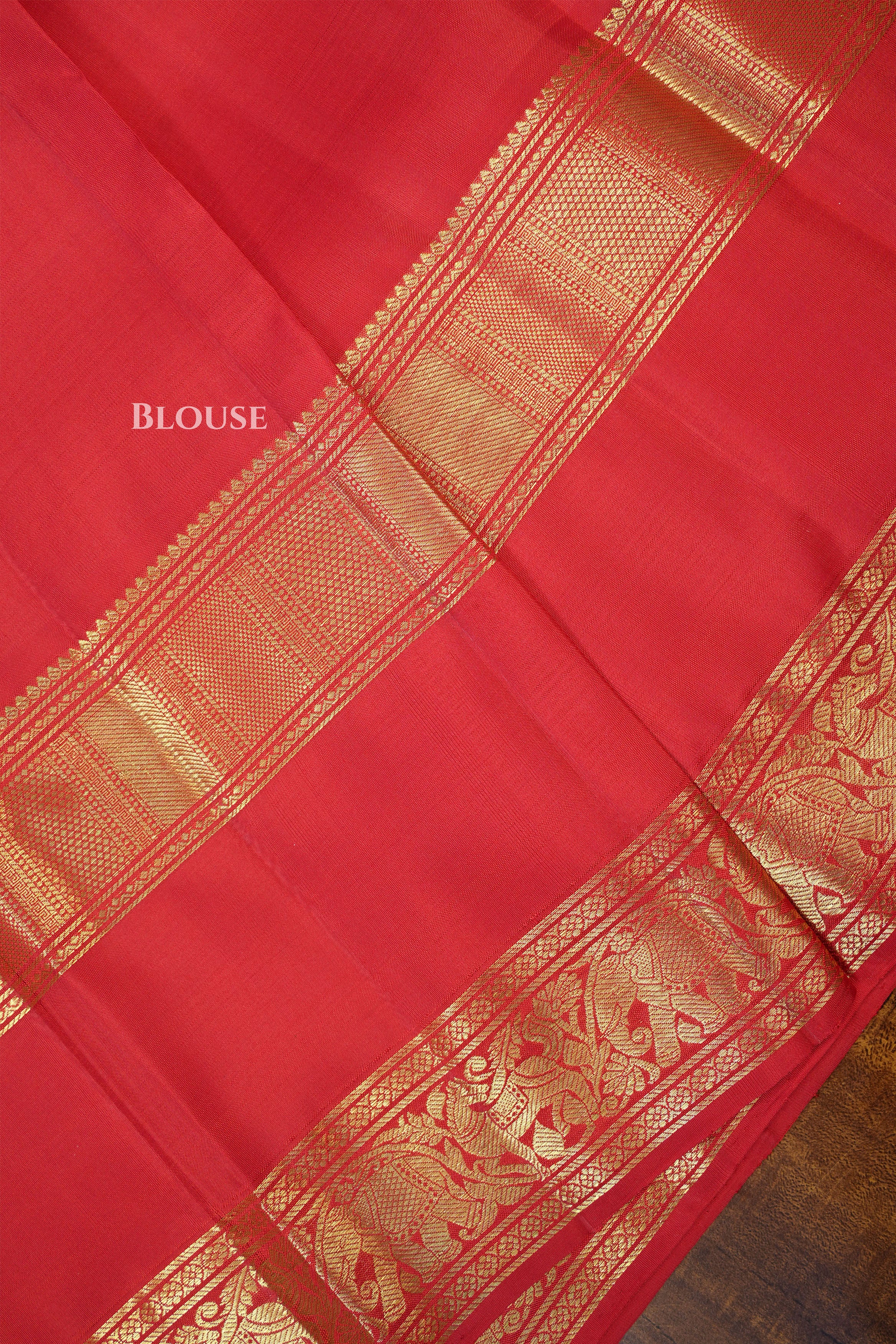 Red Pure Kanchivaram Silk Saree