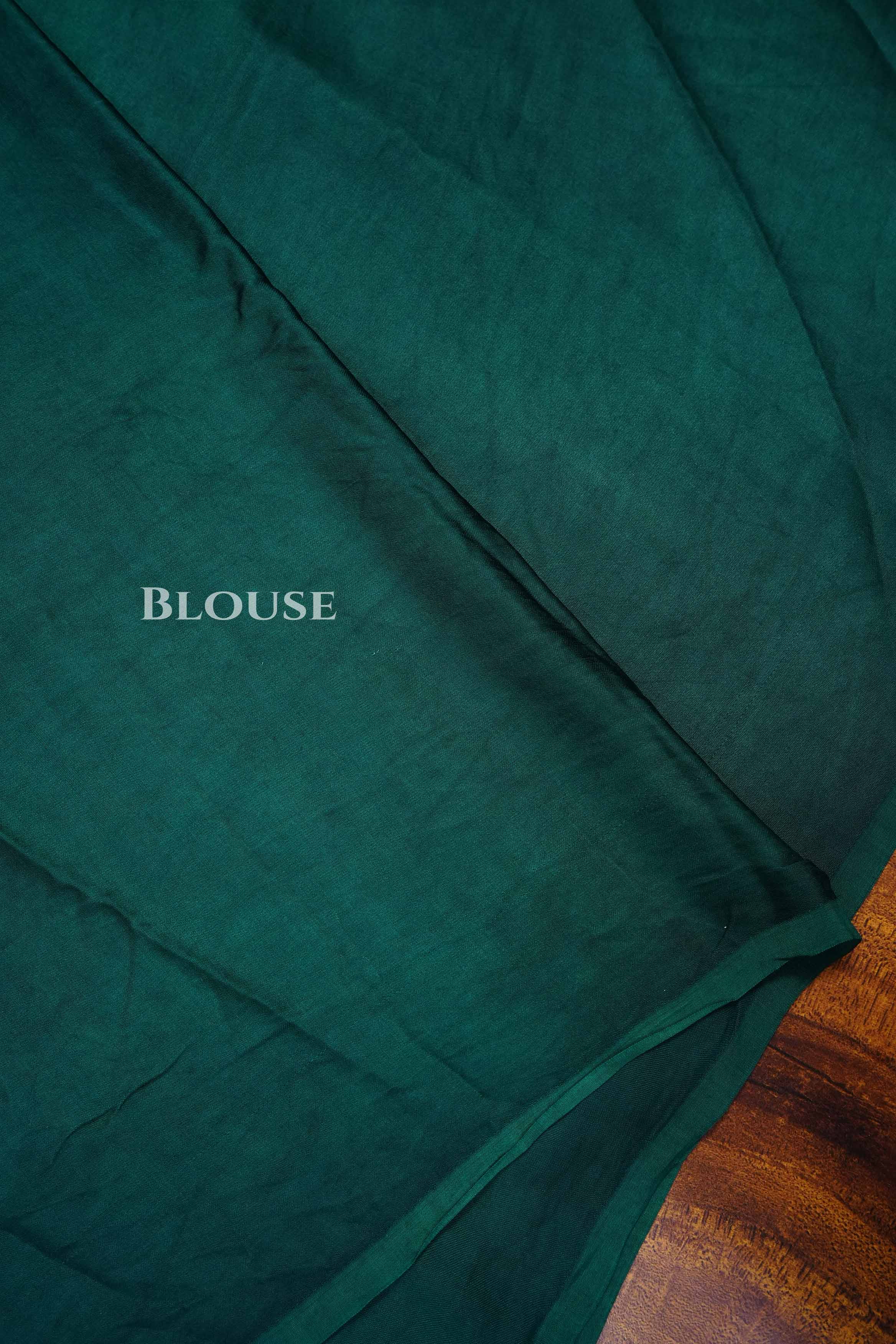 Dark Green Model Silk Saree