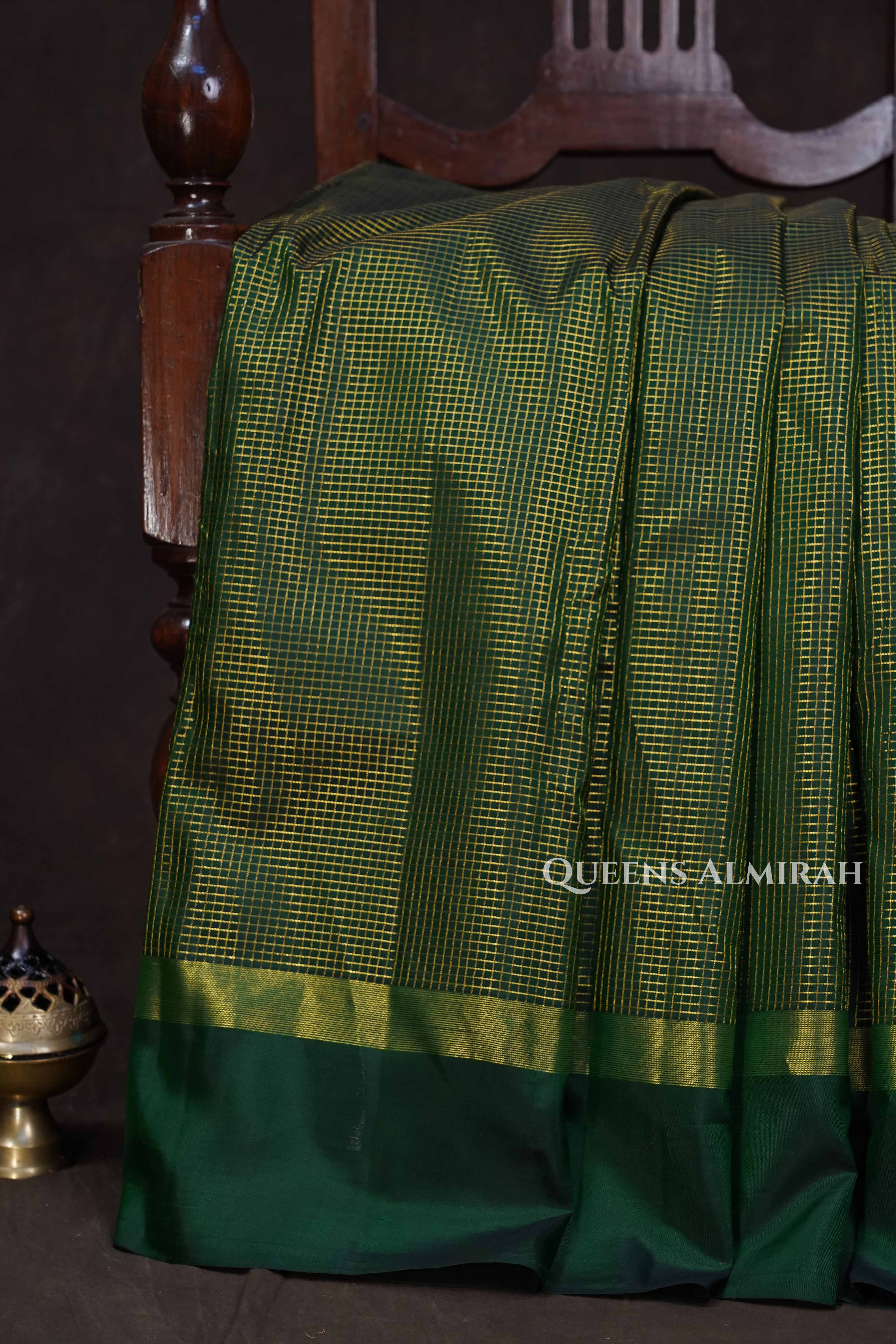 Neem Green Pure Kanchivaram Silk Saree