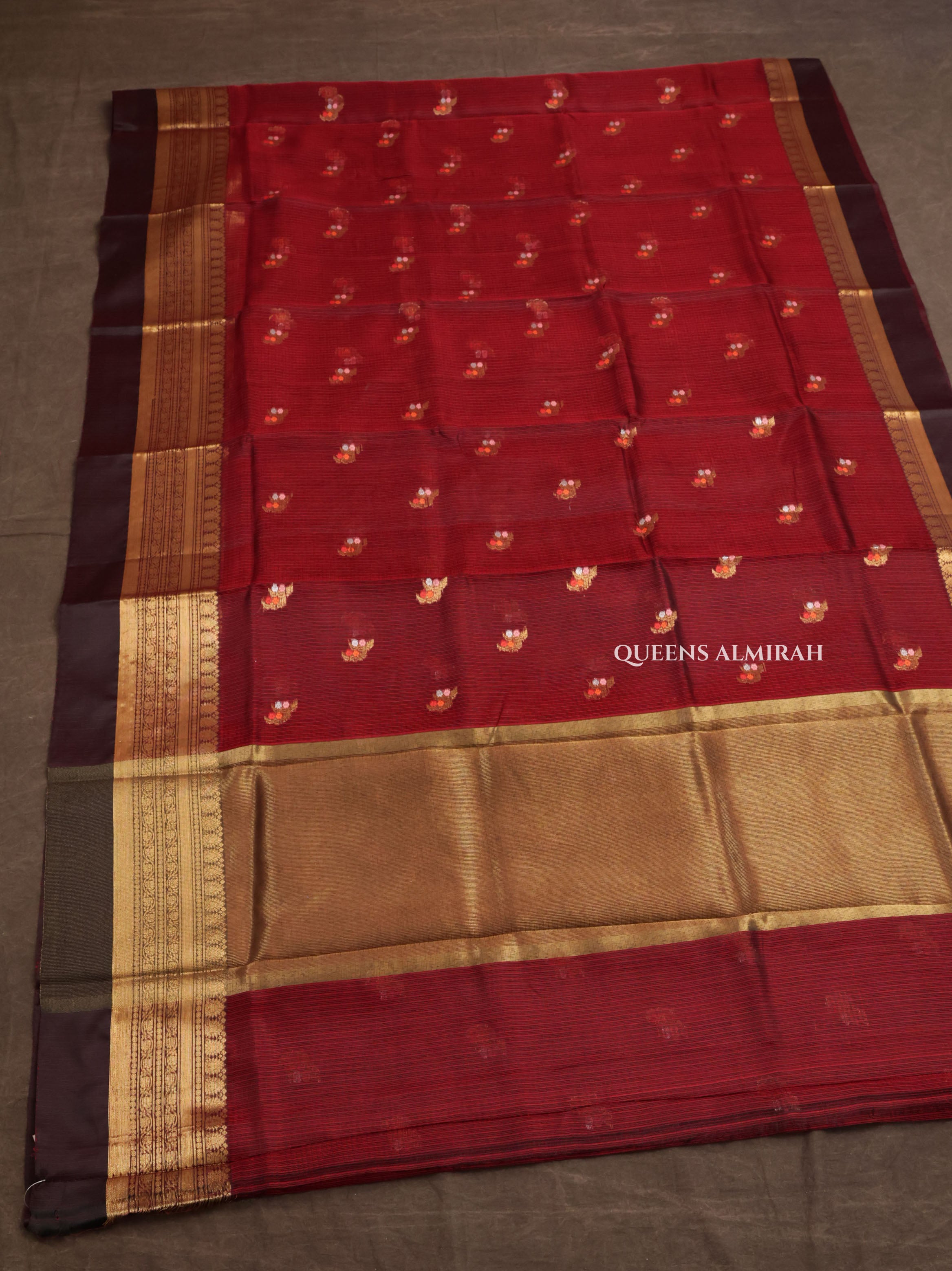 Maroon Pure Kota Silk Saree
