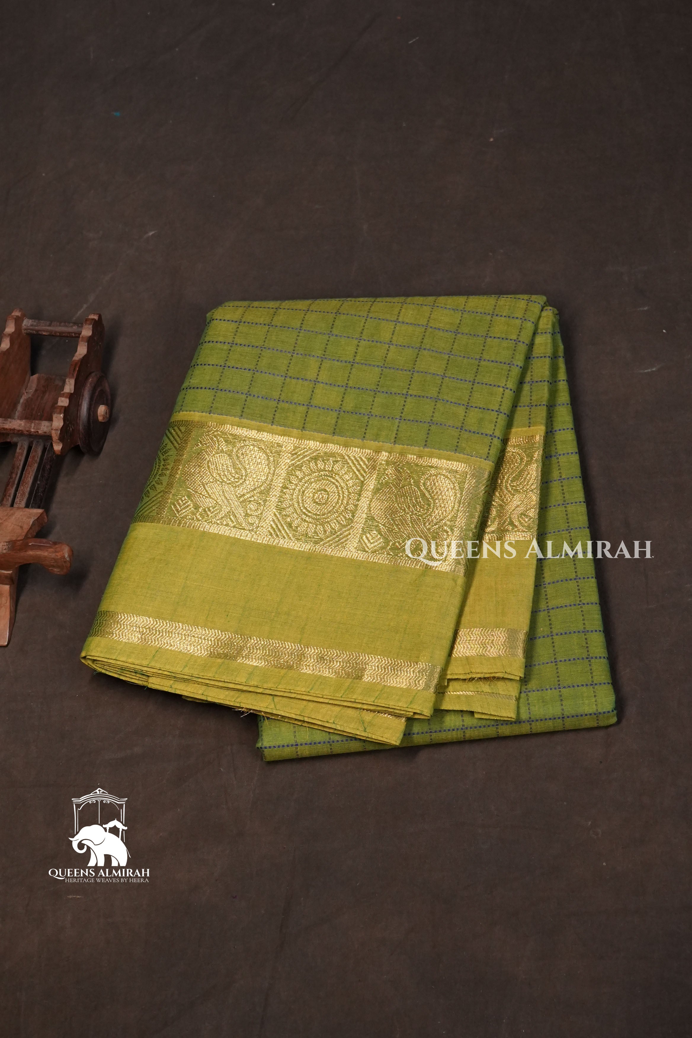 Green Kanchi Cotton Saree