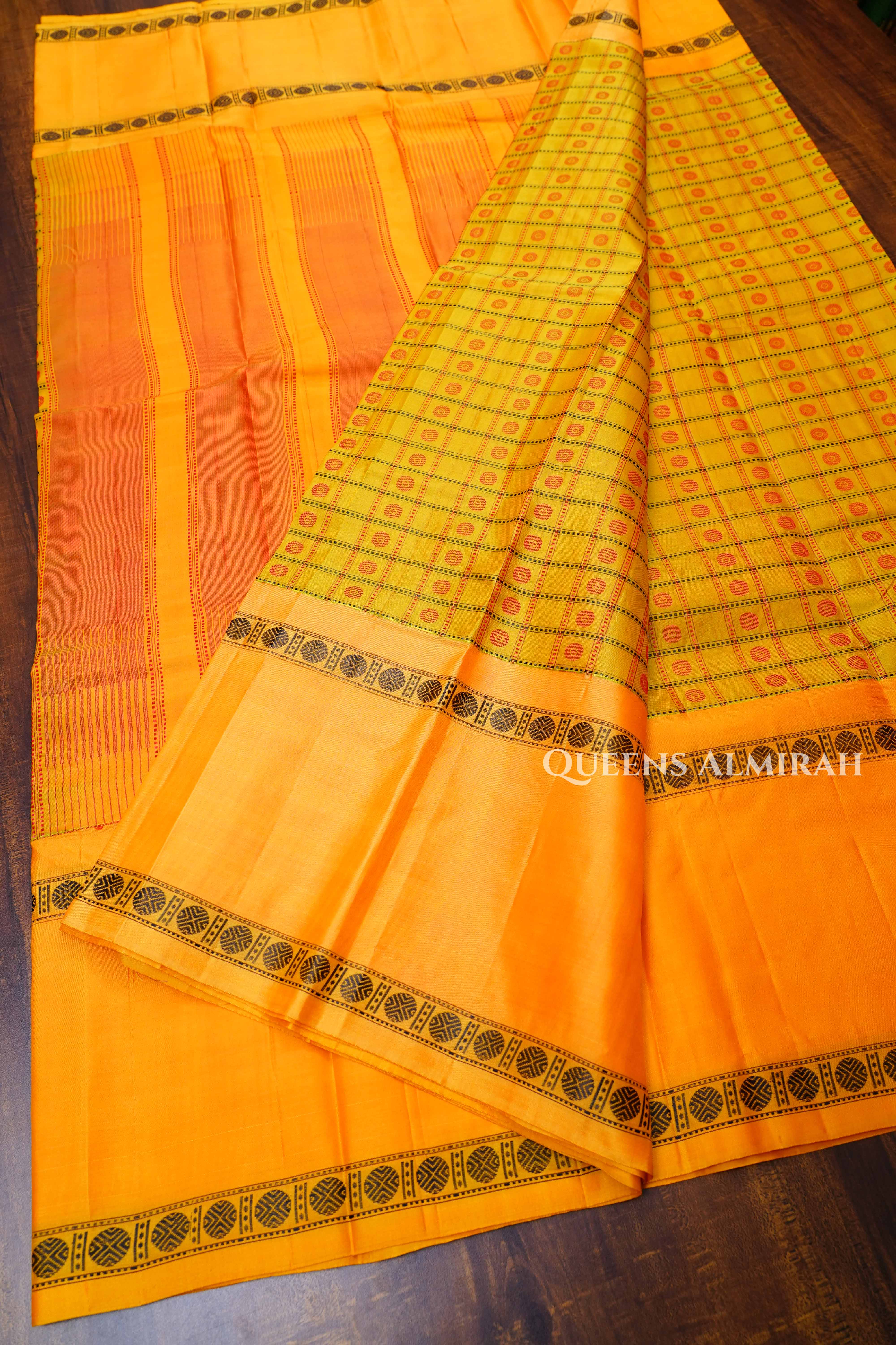 Yellow Pure Kanchivaram Silk Saree