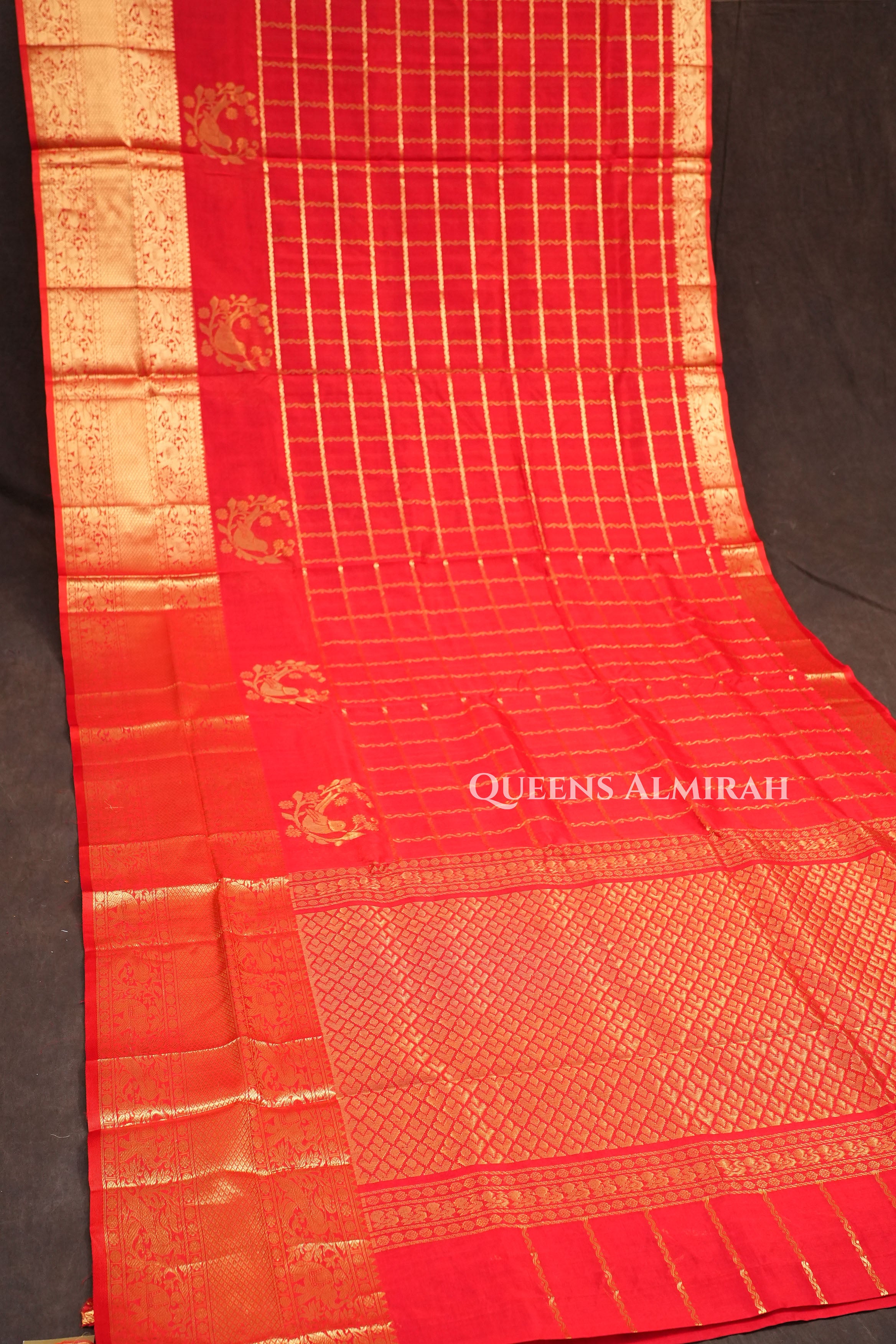 Chilly Red Pure Silk Cotton Saree