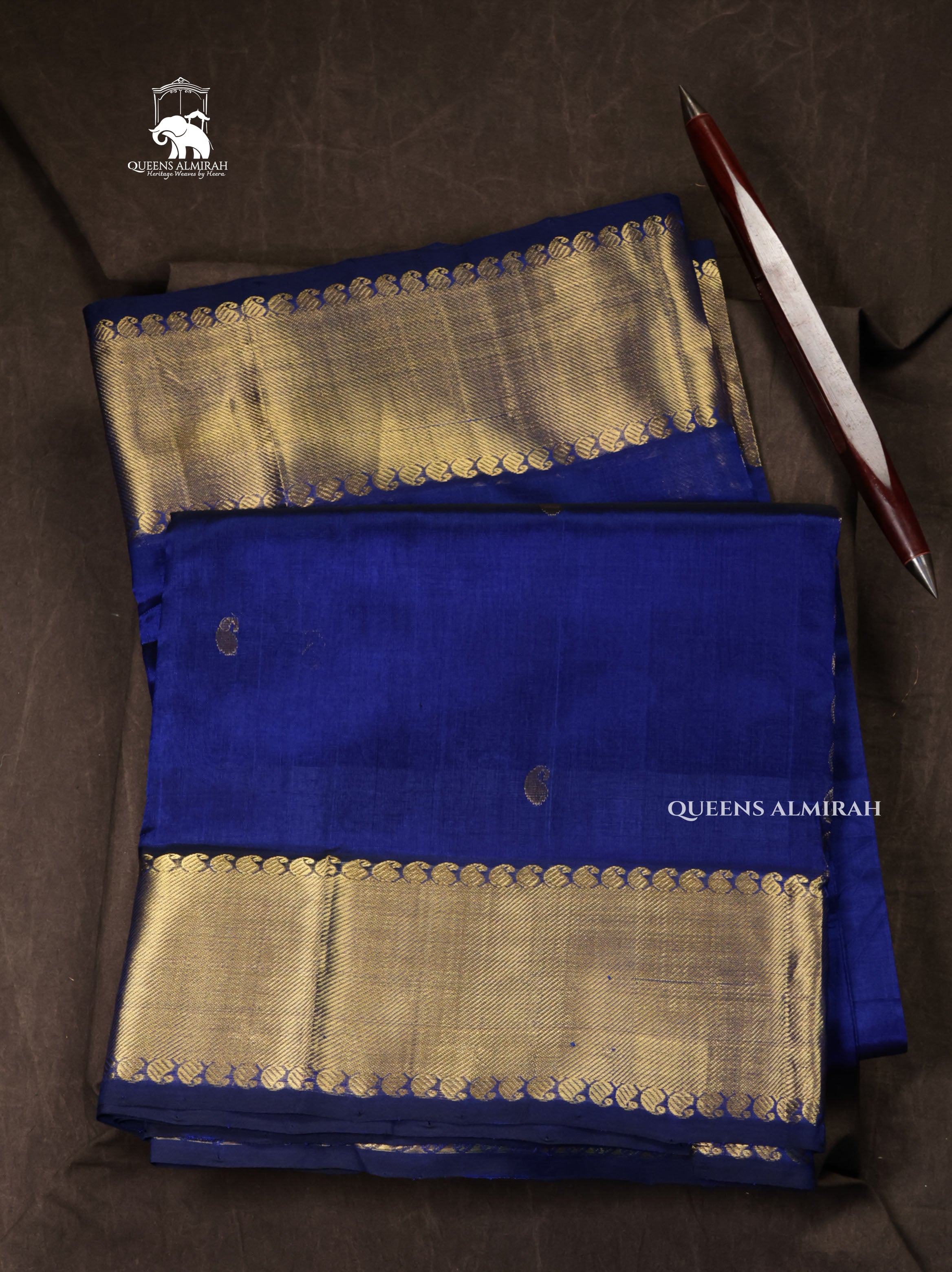 Blue Pure Silk Cotton Saree