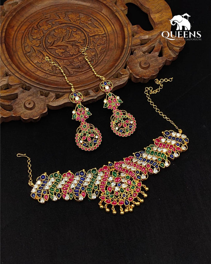 SHUKRITHI KEMP NECKLACE - Queens Jewel Emporium