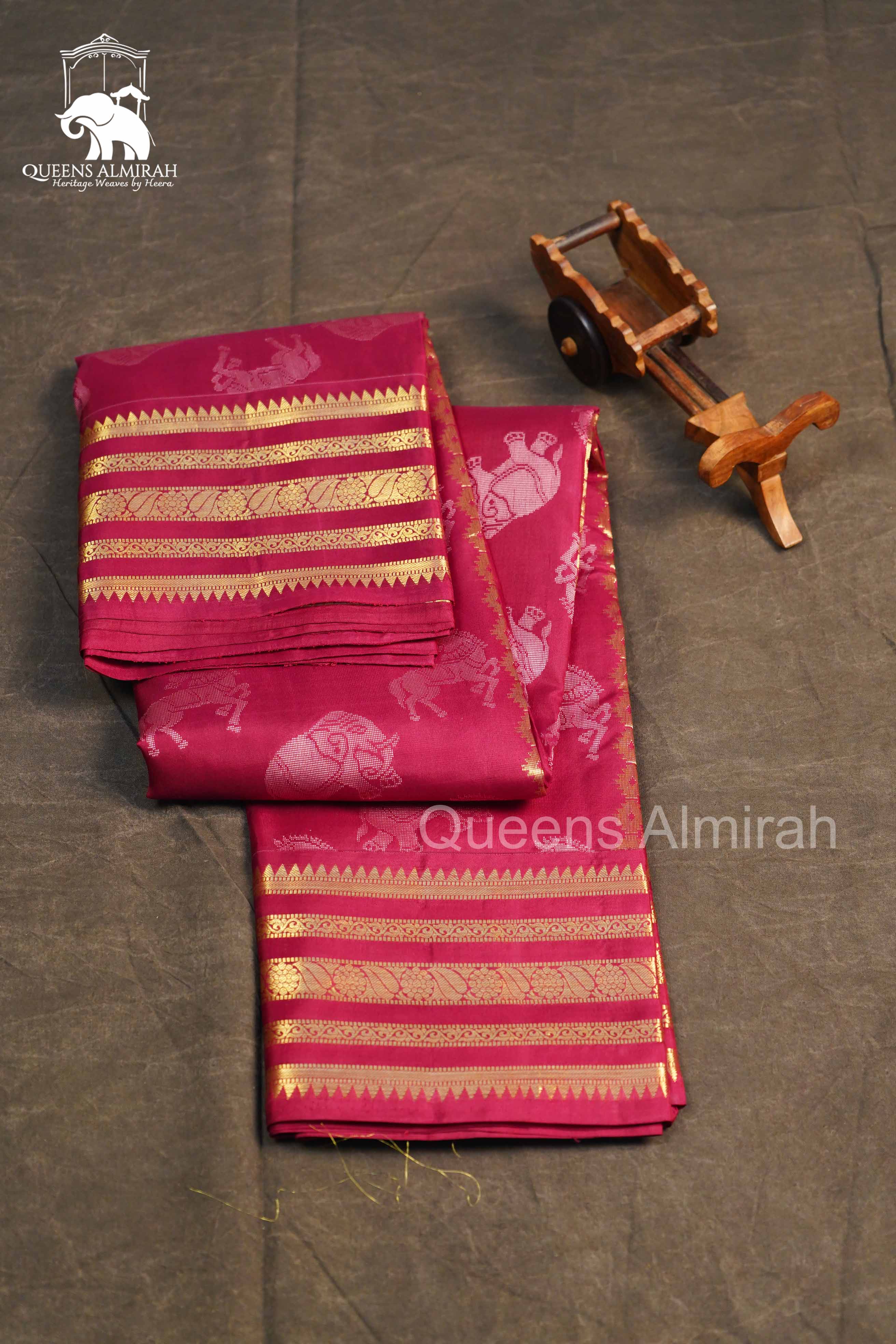 Red Varisapet Border Pure Kanchivaram Silk Saree