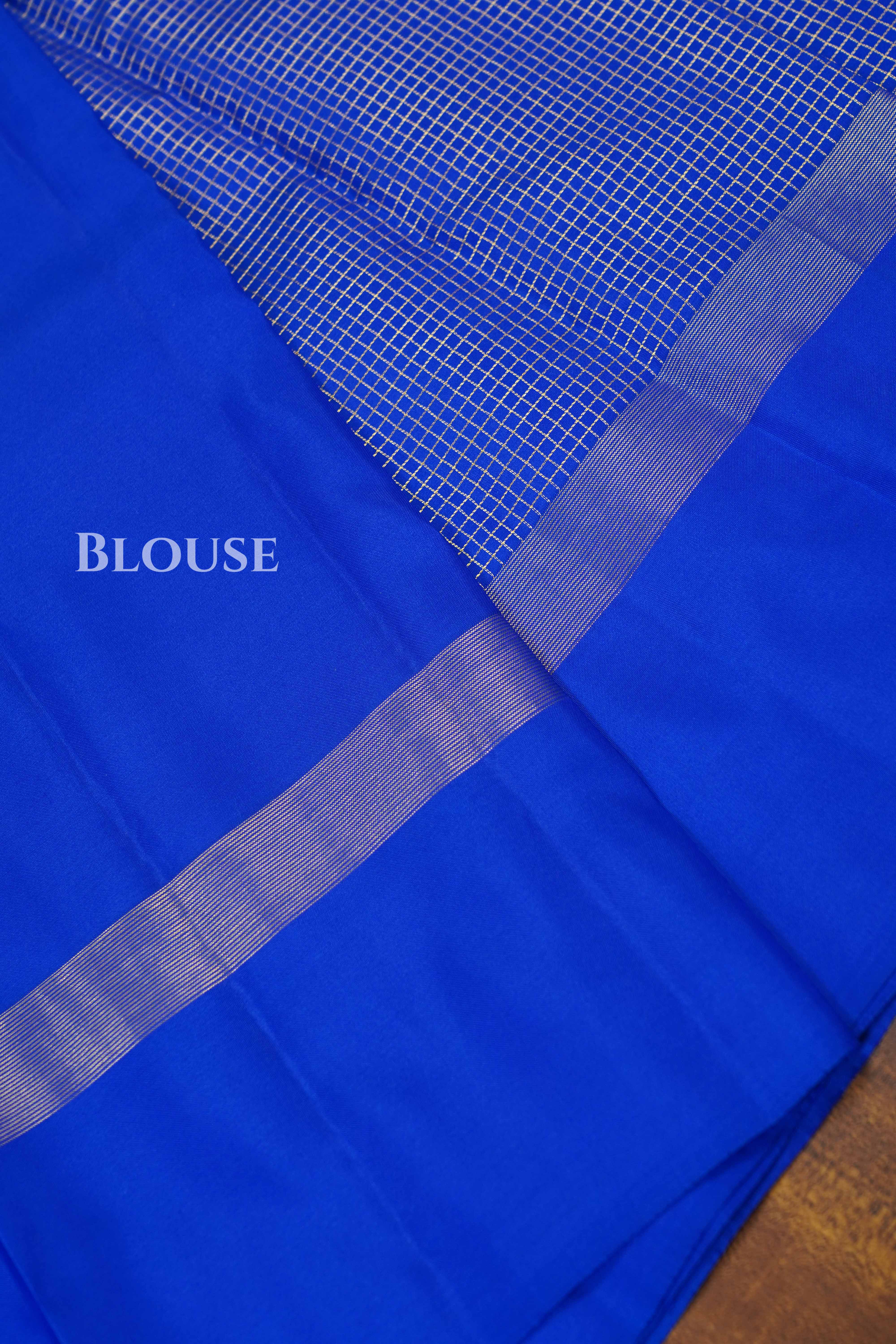 Royal Blue Pure kanchivaram Silk Saree
