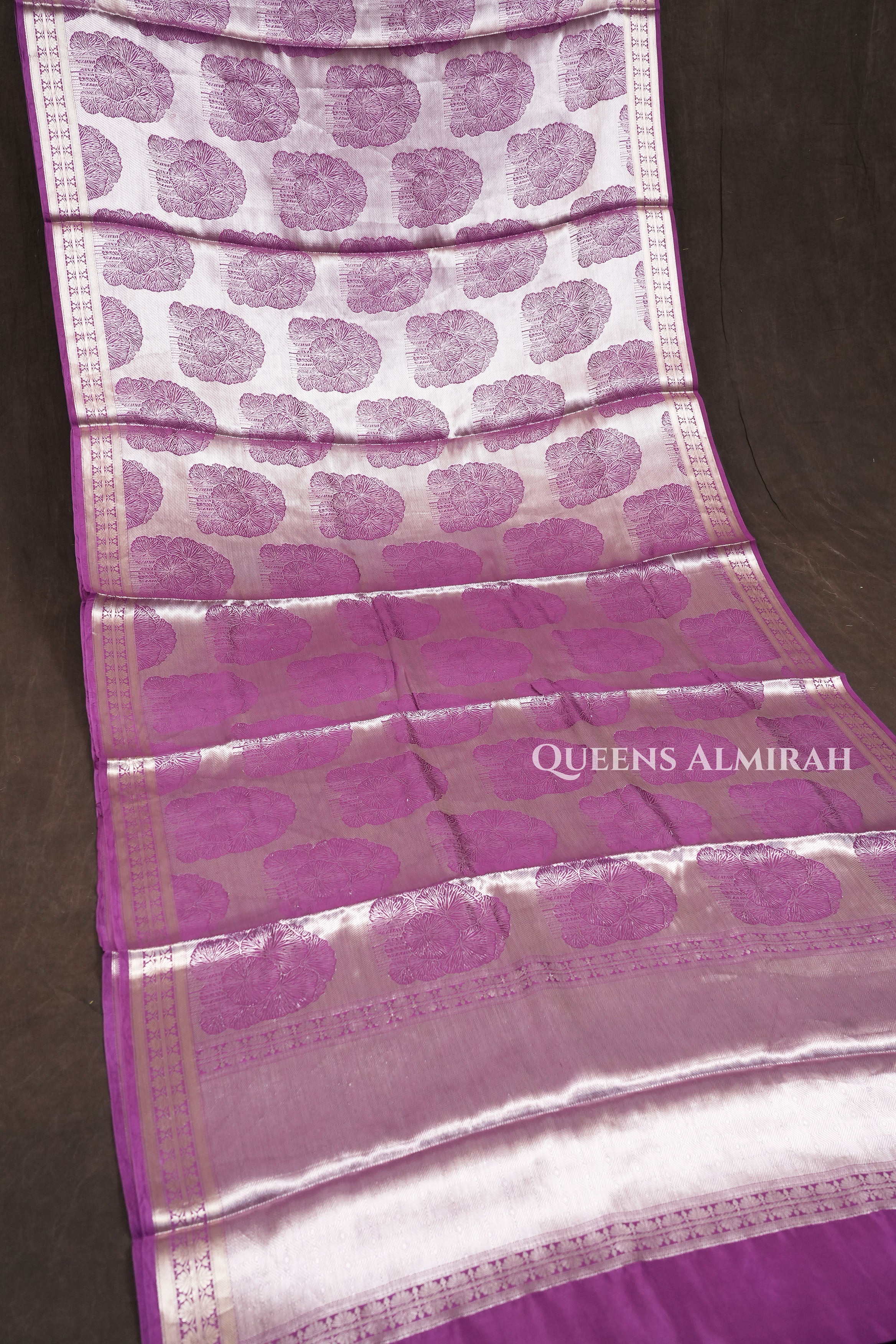 Dark Pink Banarasi Silk Saree