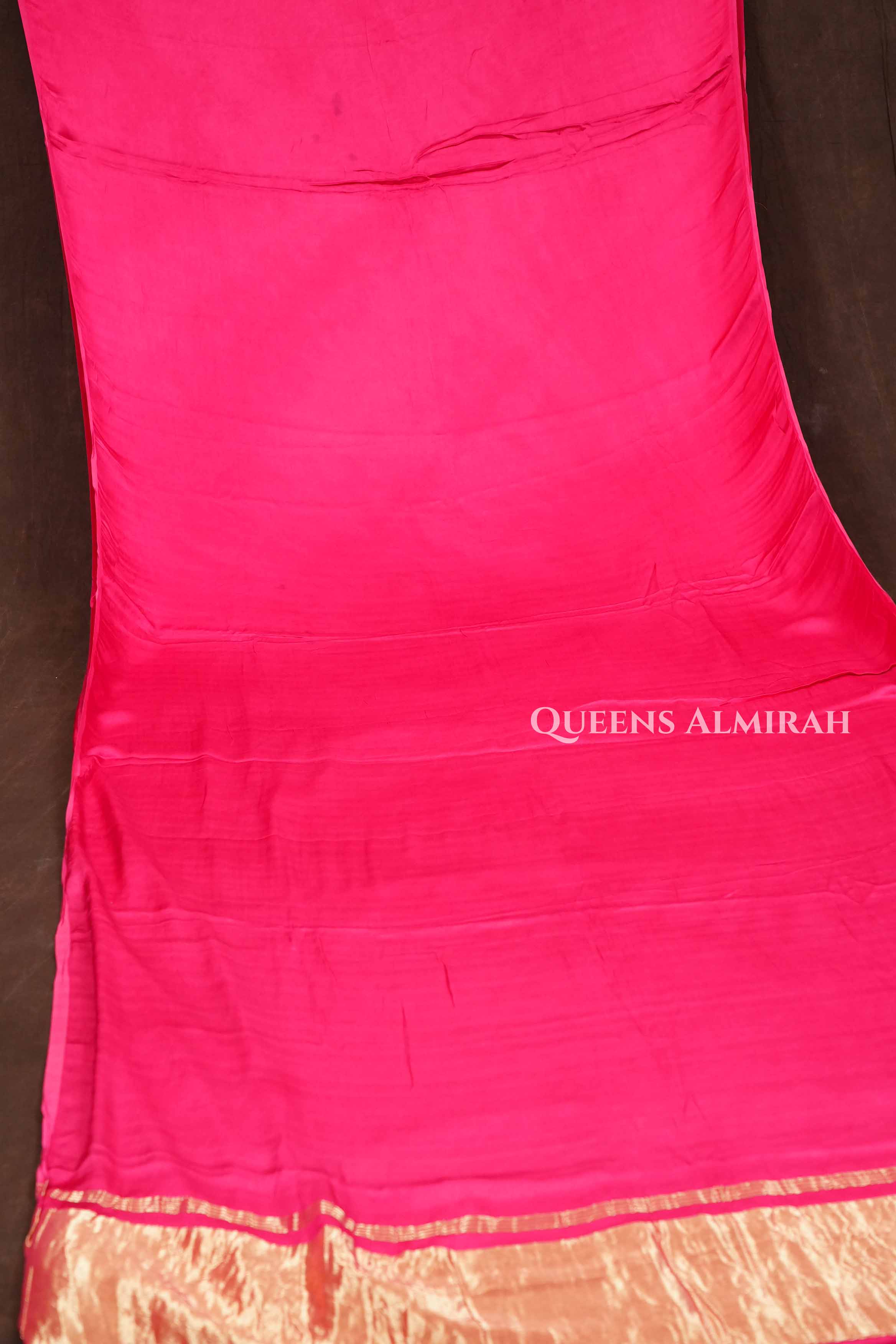 Pink Modal Silk Saree