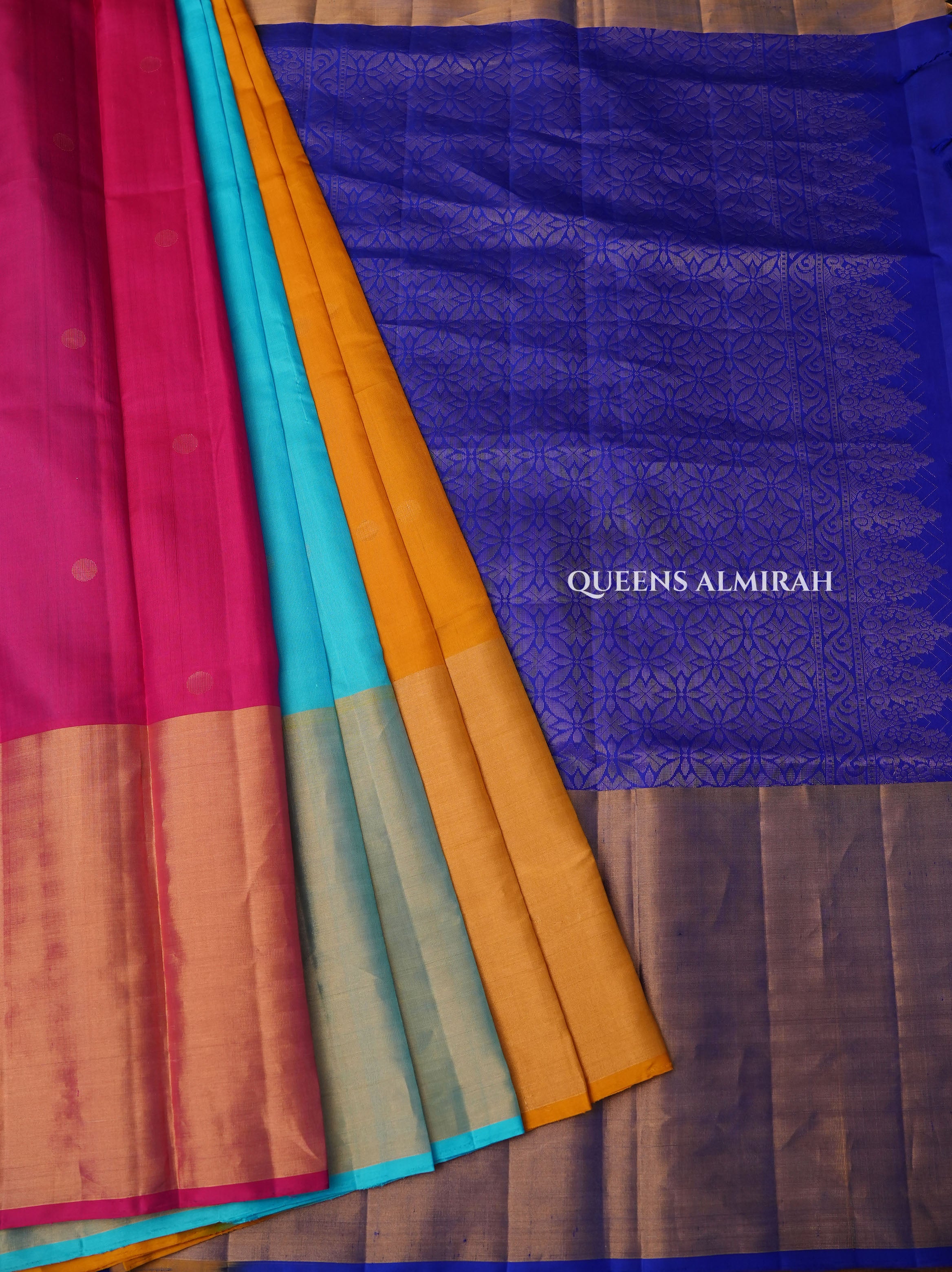 Chathurvarna Pure Soft Silk Saree