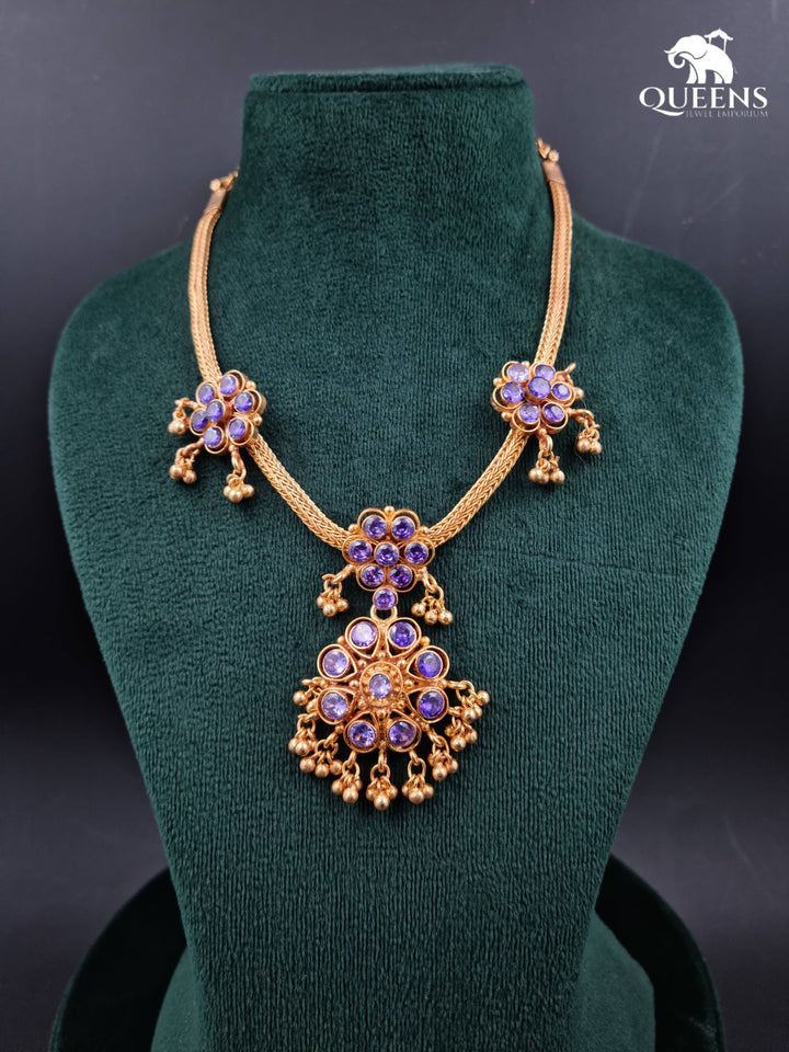 JAYAPRADHA ZIRCON NECKLACE - Queens Jewel Emporium