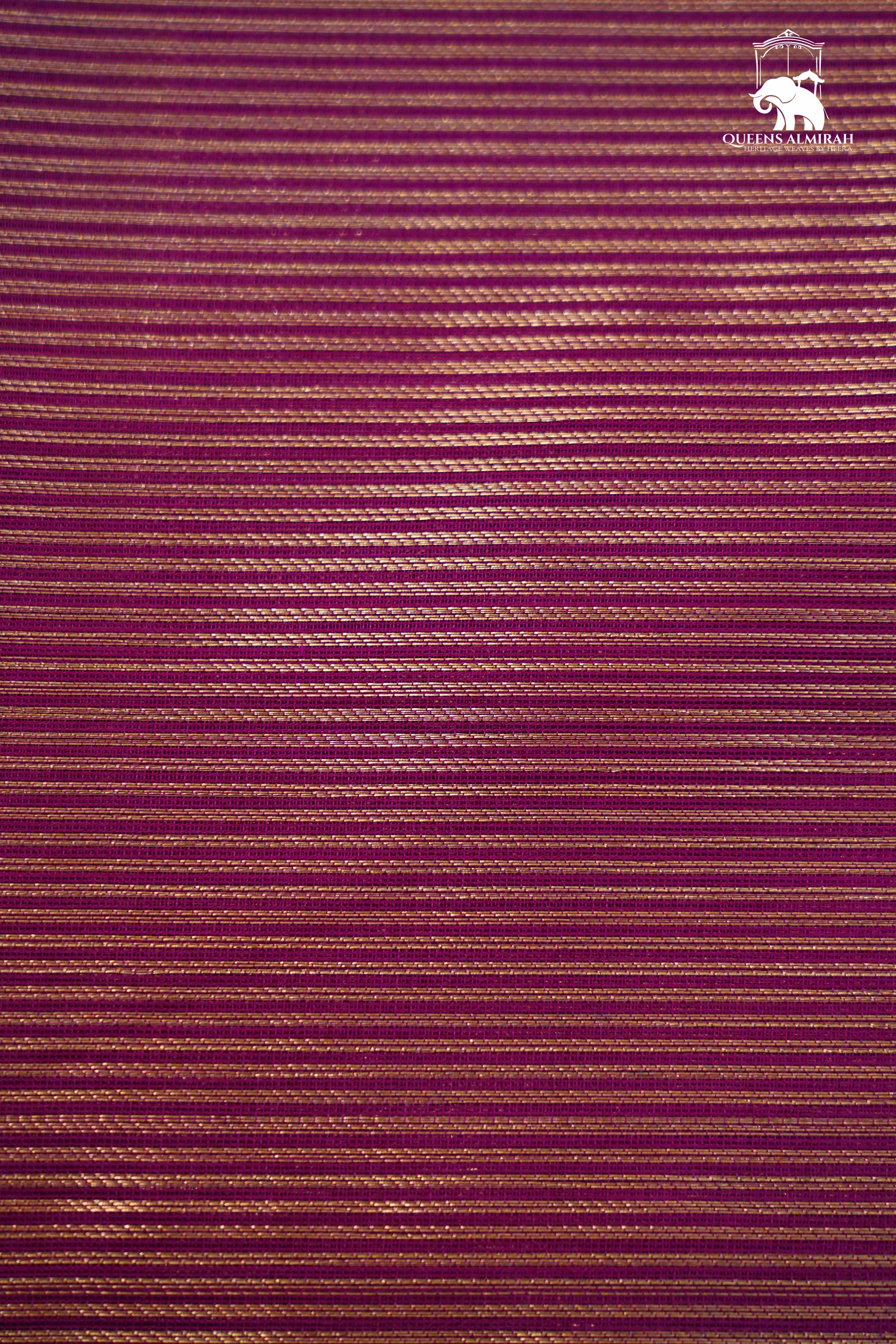 Dual Shade Of Purple -Royal Karaikudi Chettinad Tissue Silk Cotton Saree