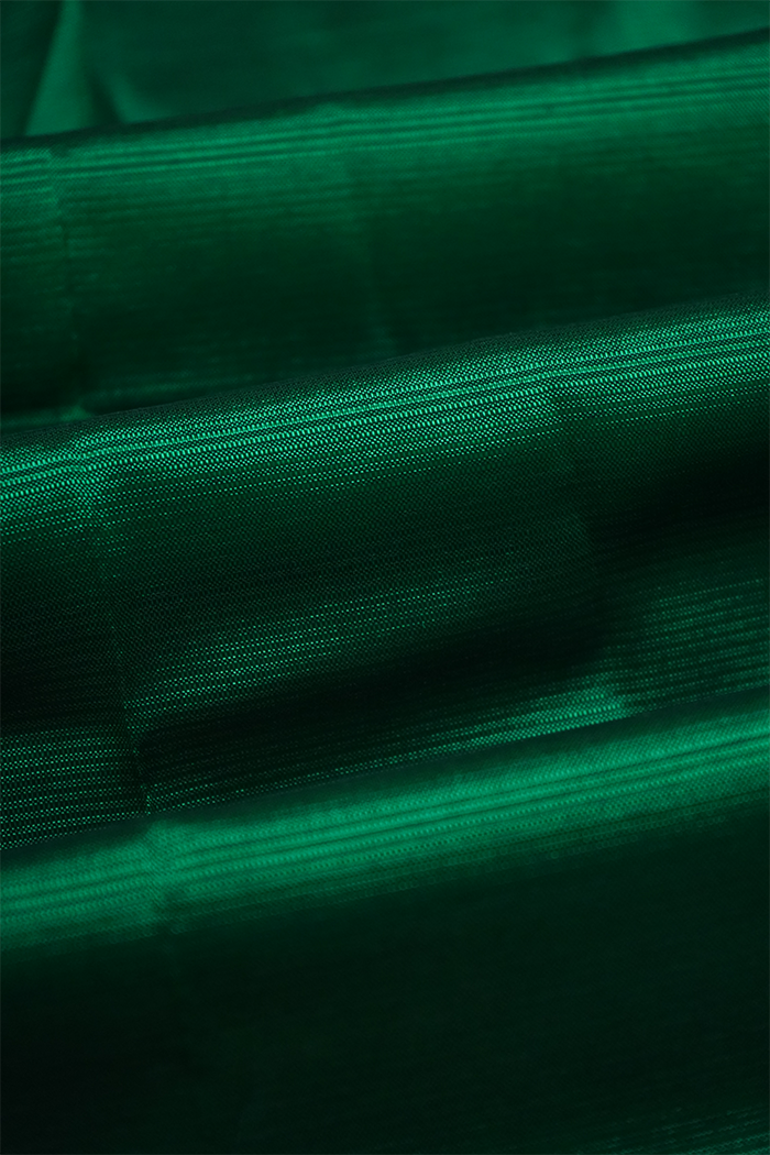 MINT GREEN WITH DEEP CARAMINE MANGALGIRI SAREE - Queens Jewel Emporium