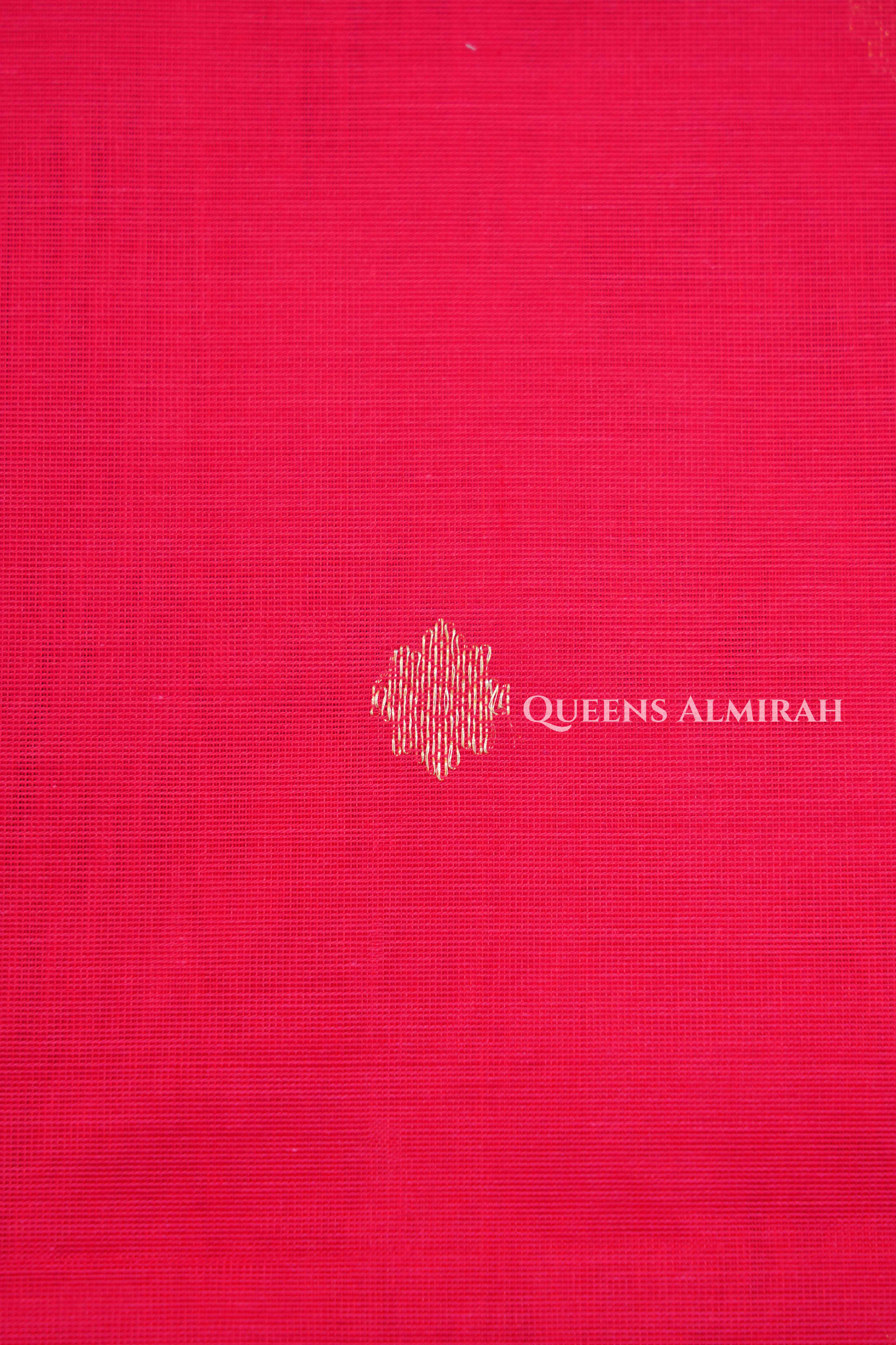 Pinkish Red Karaikudi Chettinad Silk