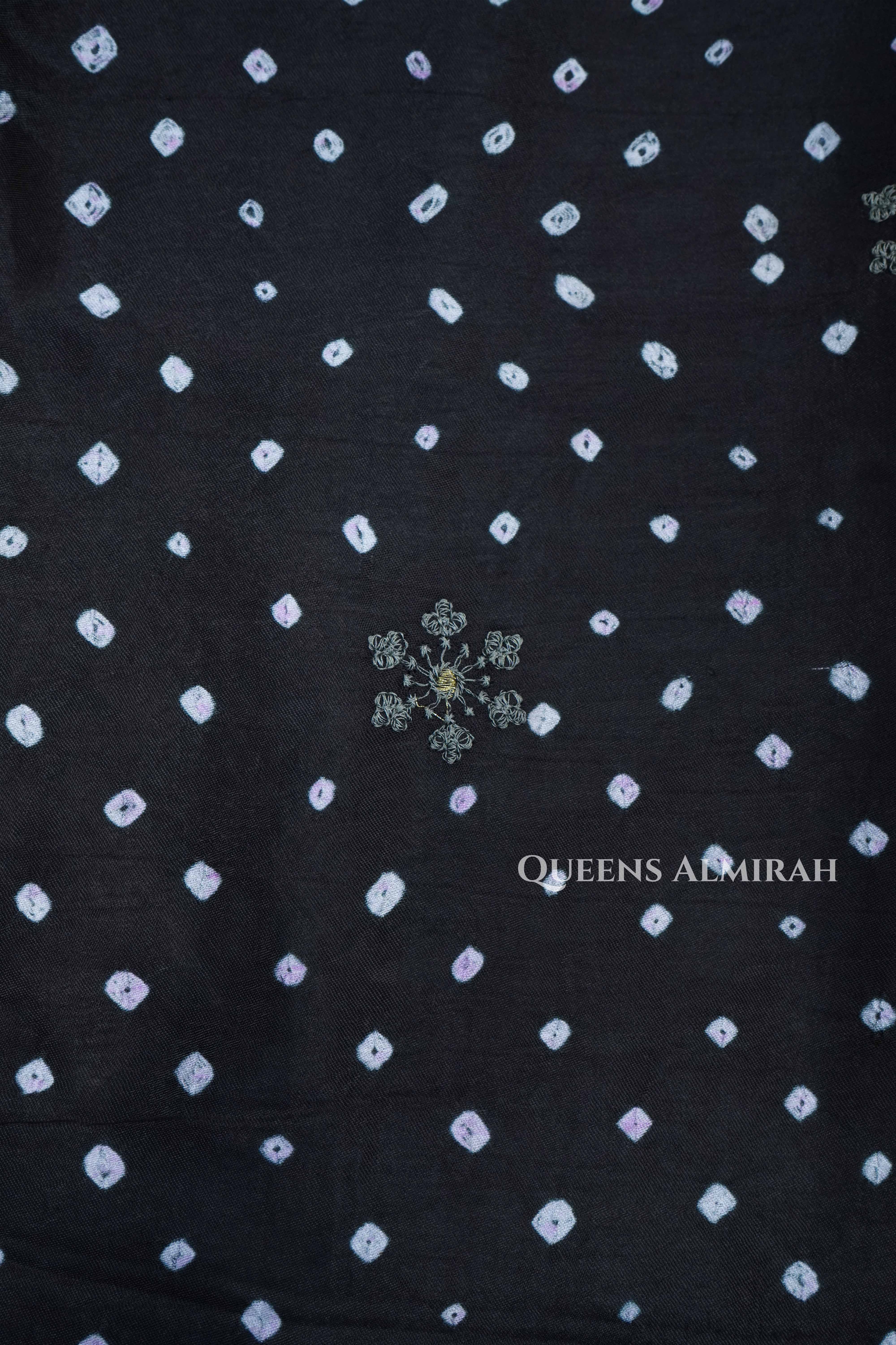 Black Modal Silk Saree