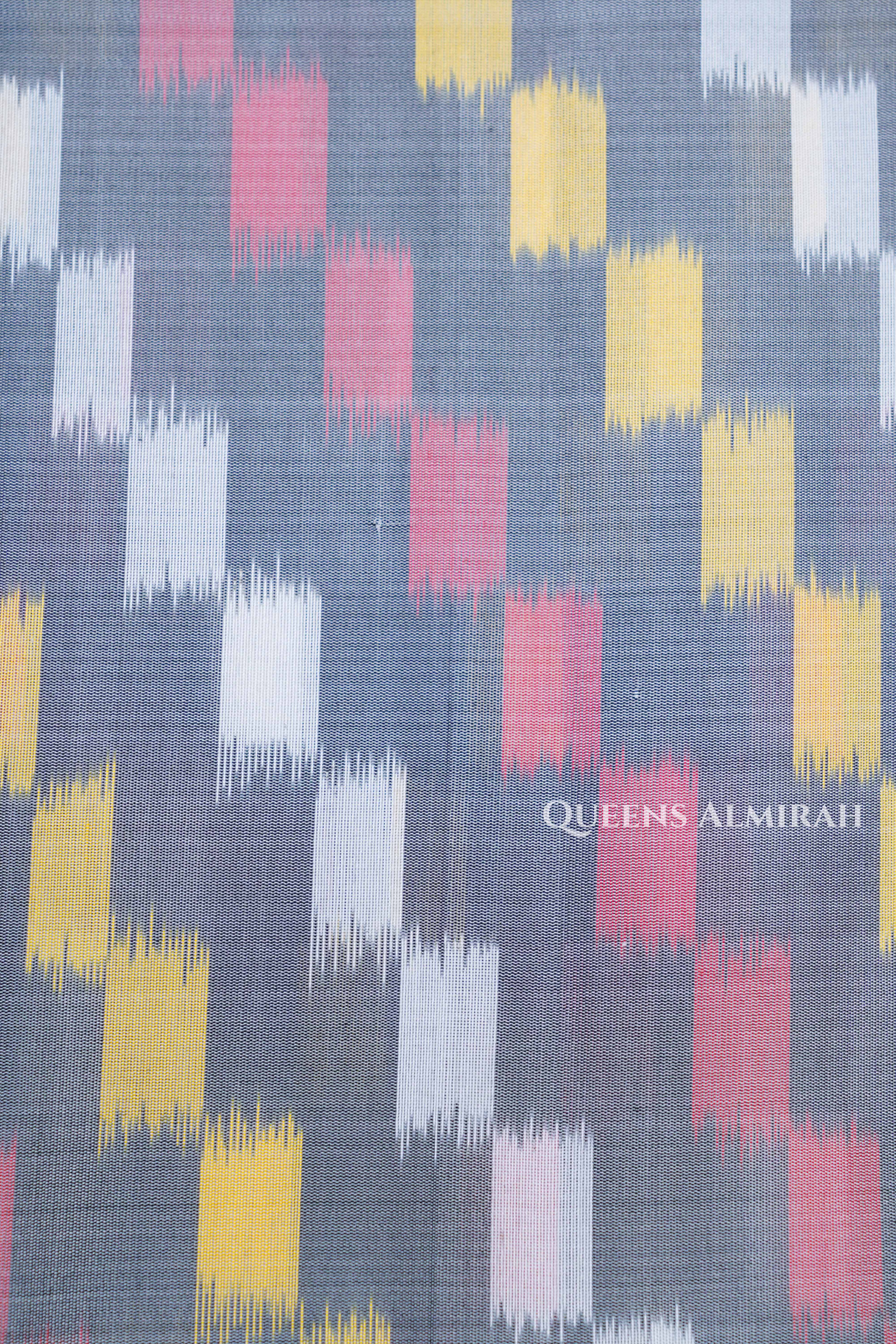 White Multi color With Black Pure Soft Silk Saree