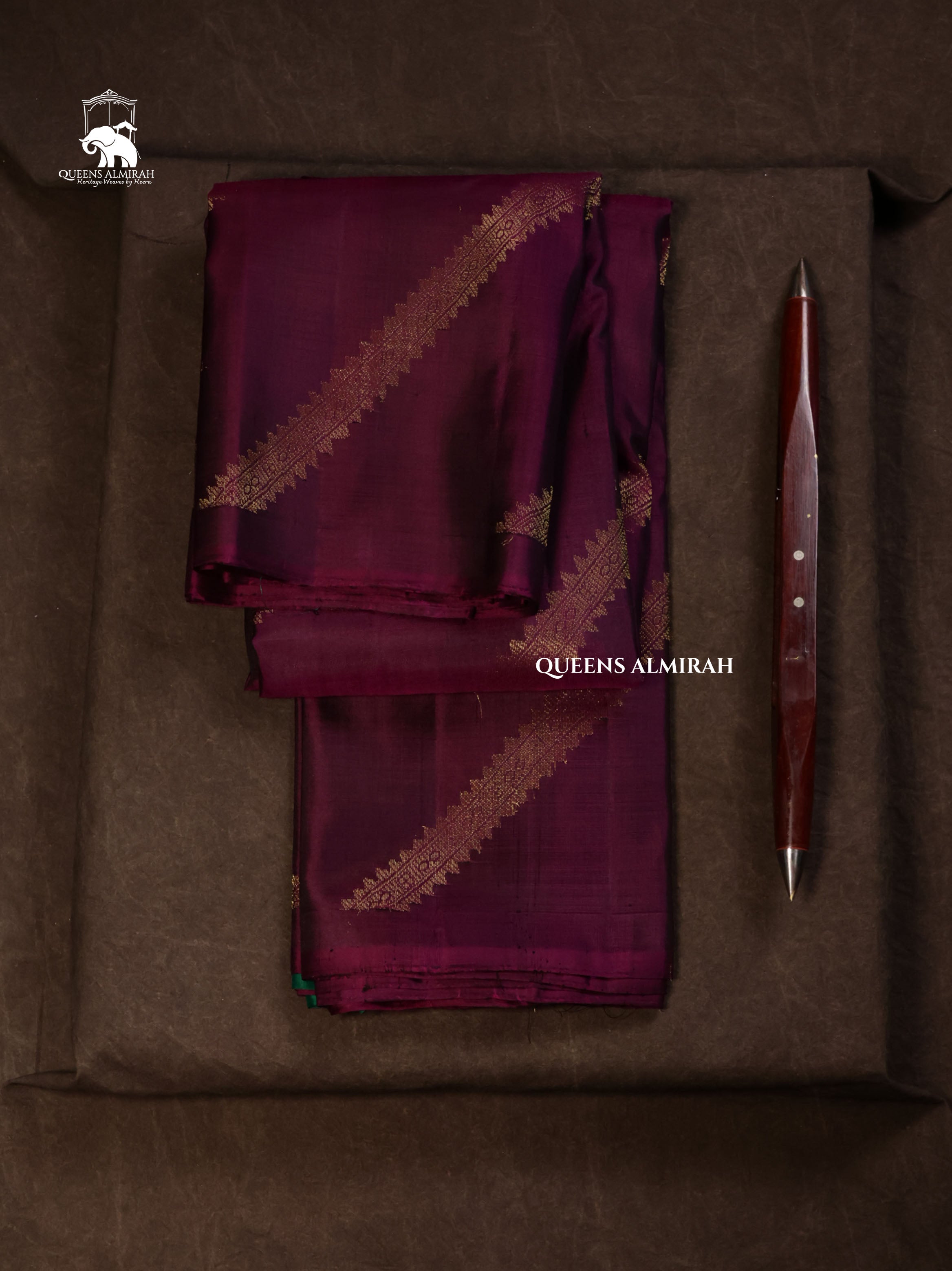 Purple Pure Kanchivaram Silk Saree