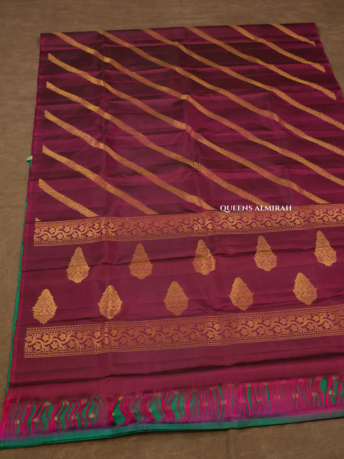 Purple Pure Kanchivaram Silk Saree