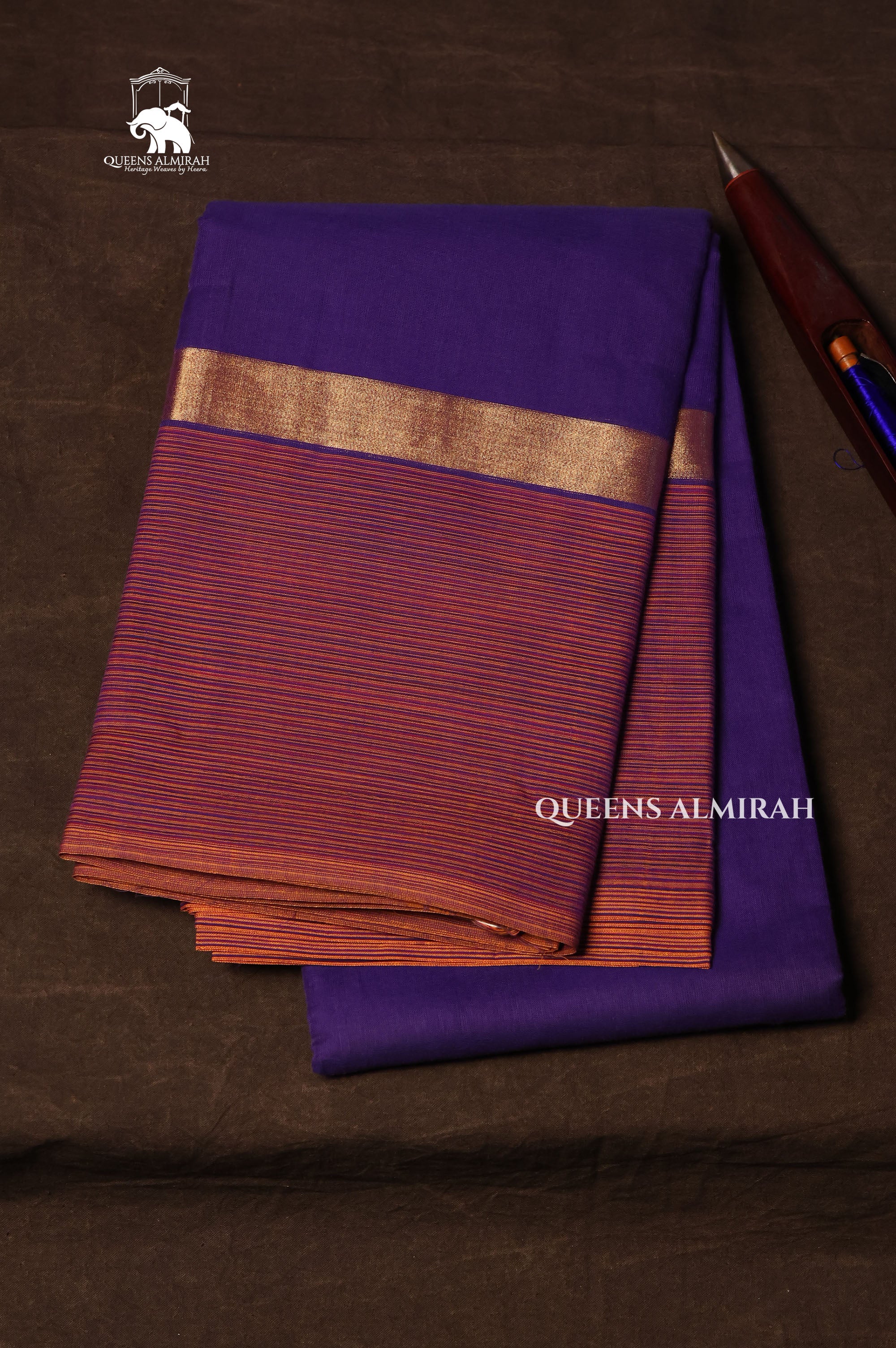 Lavender Chettinad Cotton Saree