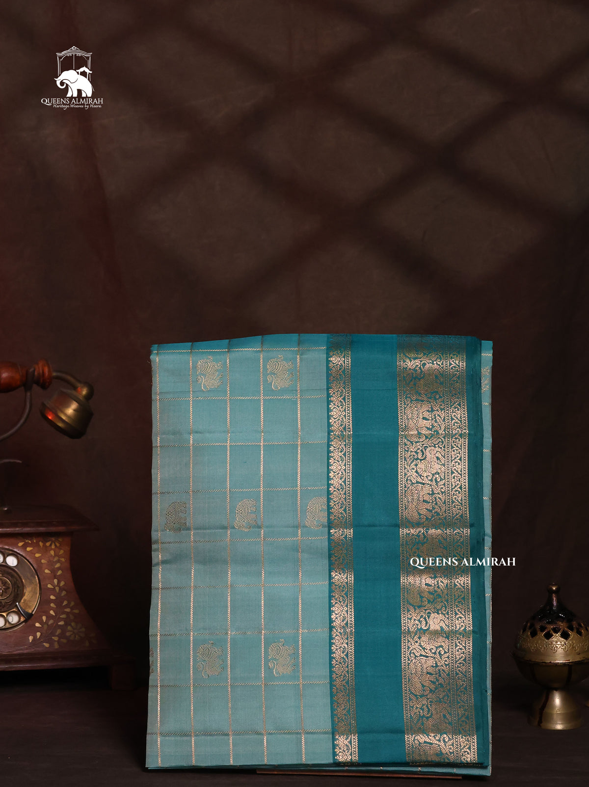 Ice Blue Pure Soft Silk Saree