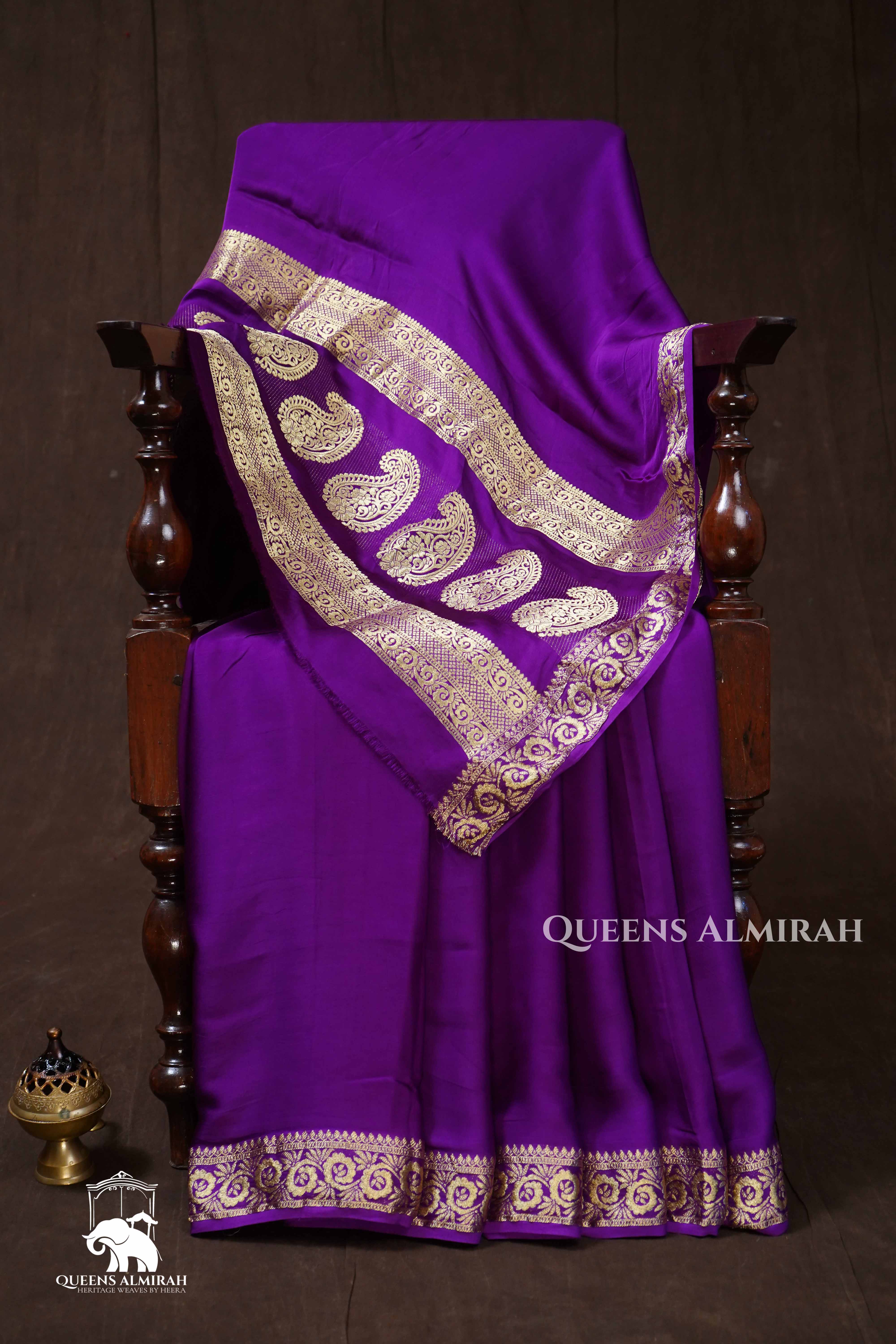 Purple Modal Silk Saree
