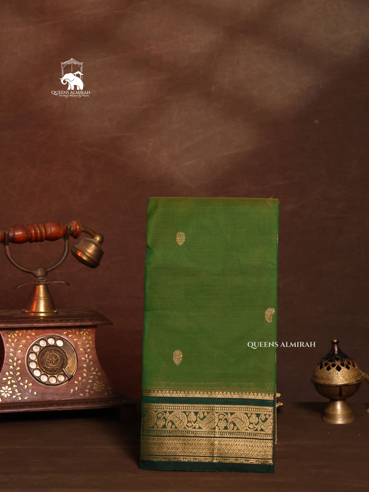 Green Kanchi Cotton Saree
