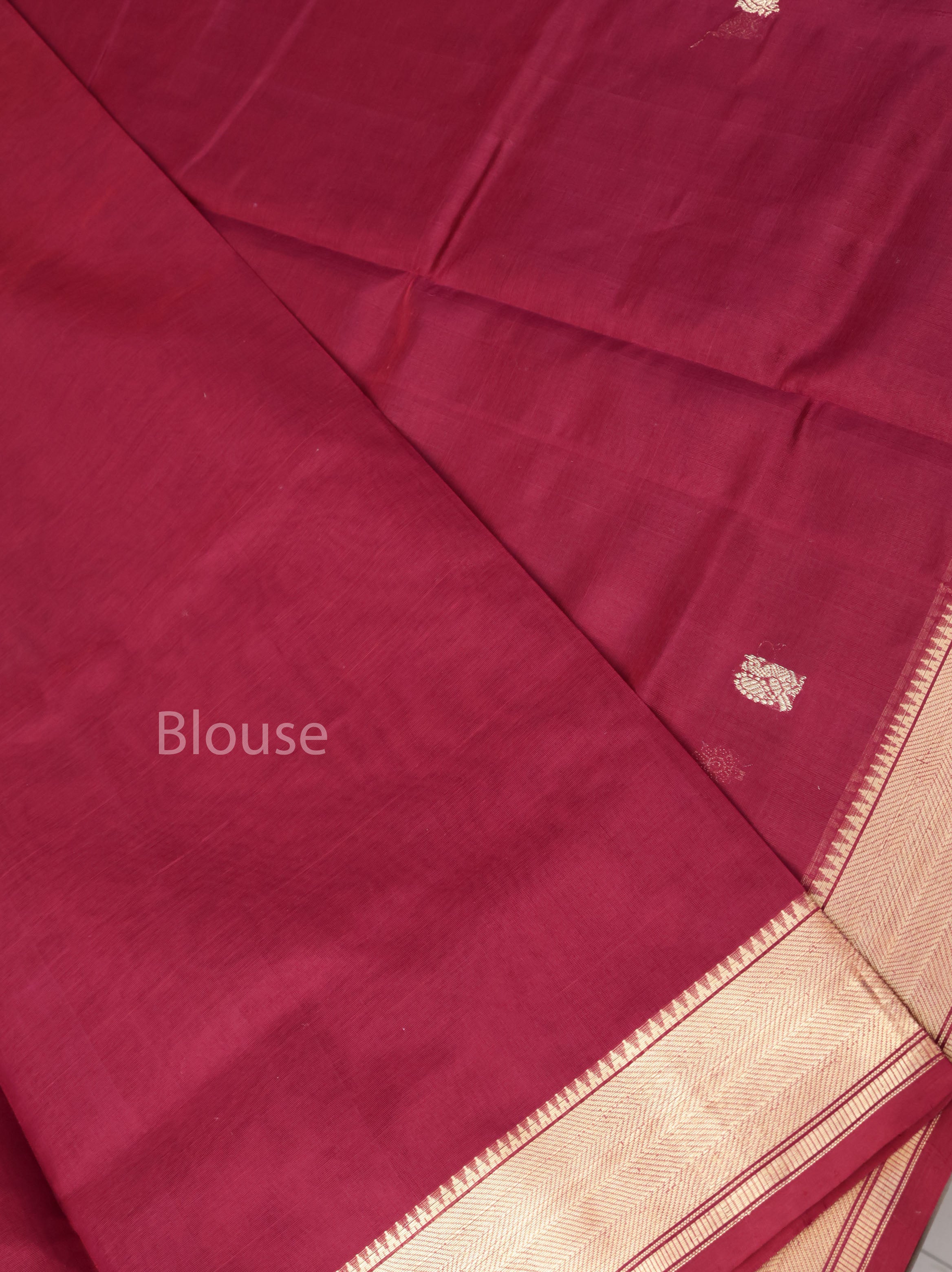Maroon Chettinad Silk Cotton Saree