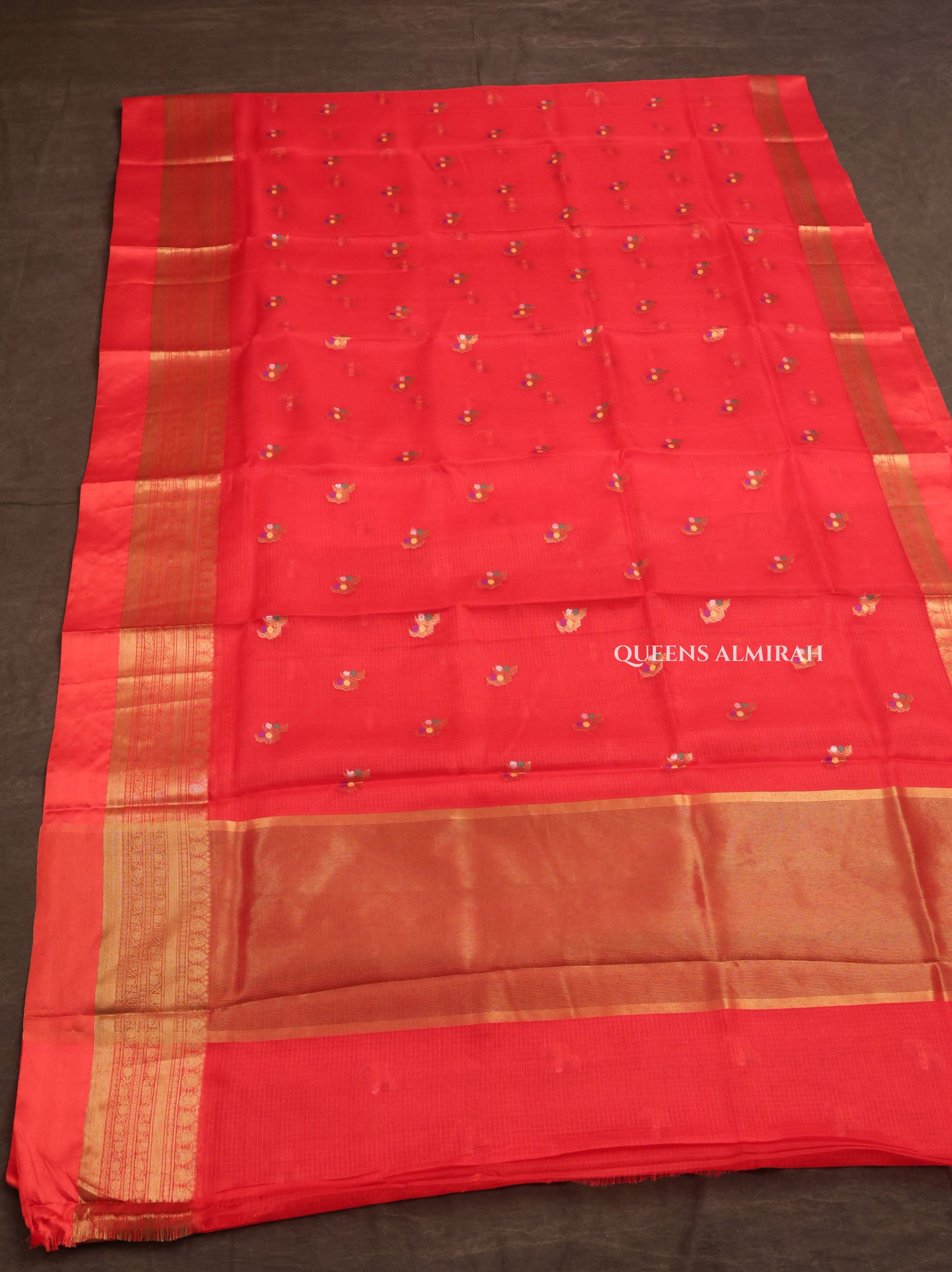 Red Pure Kota Silk Saree