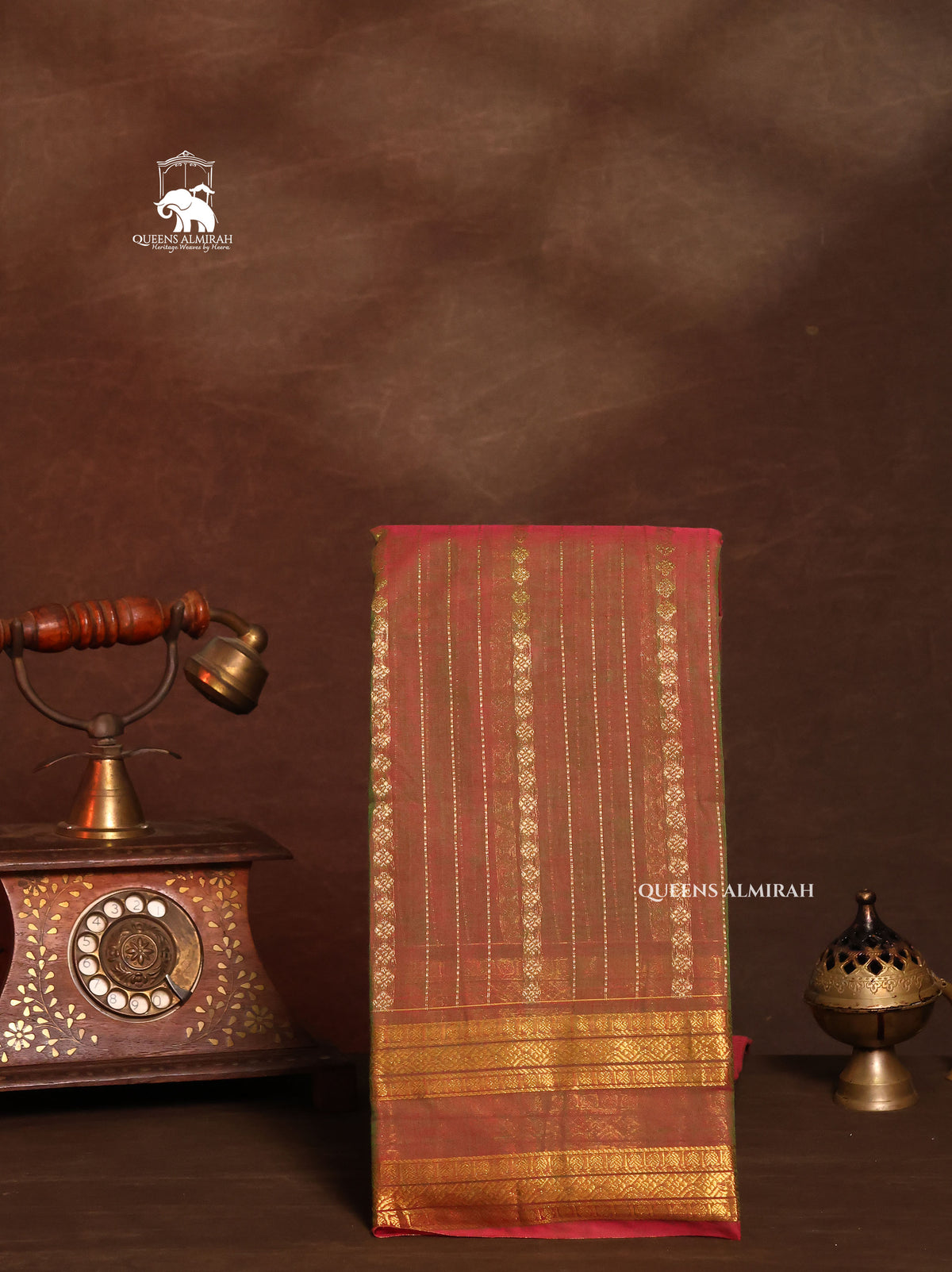 Manthulir Green Kanchi Cotton Saree