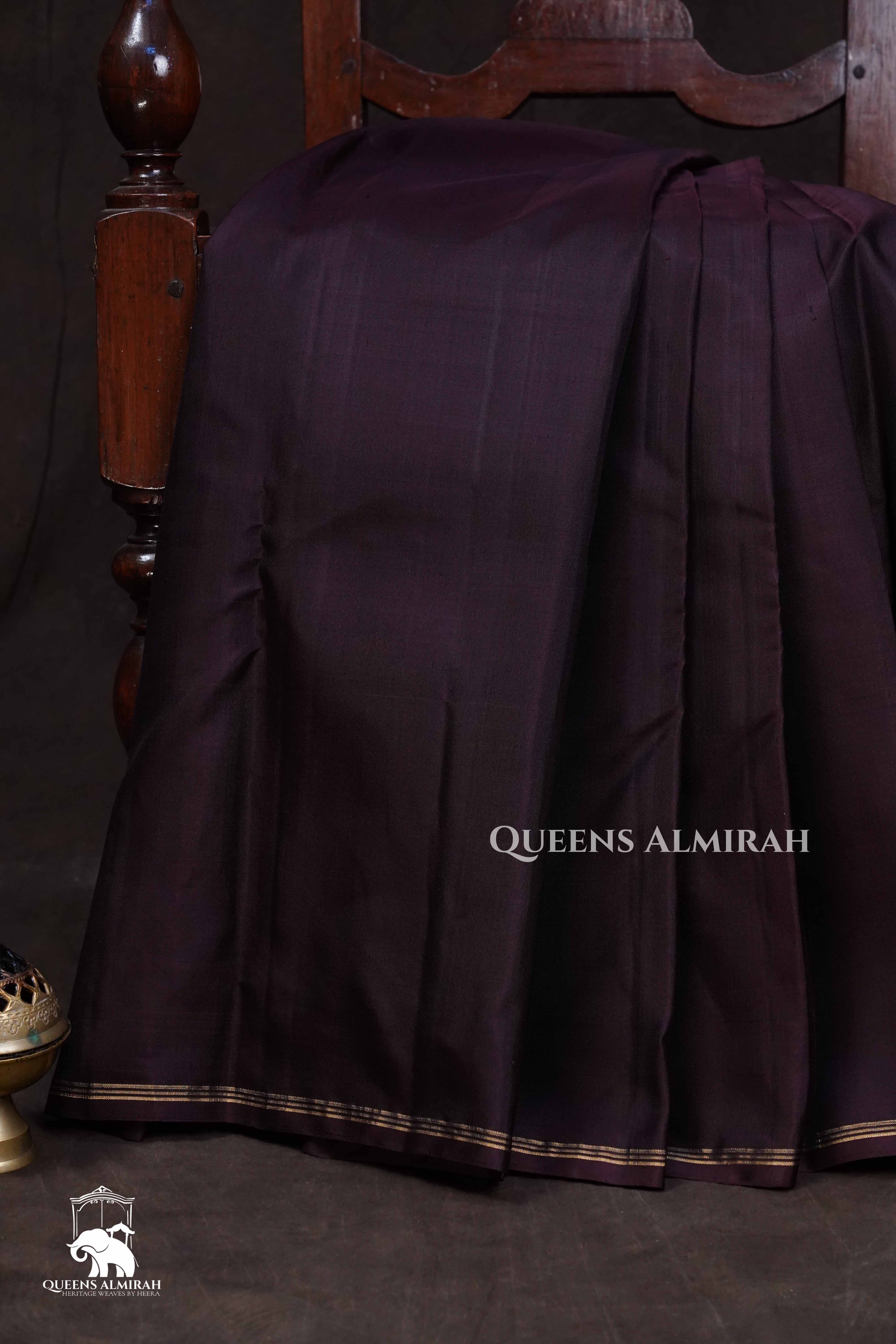 Cocoa Bean Pure Kanchivaram Silk Saree