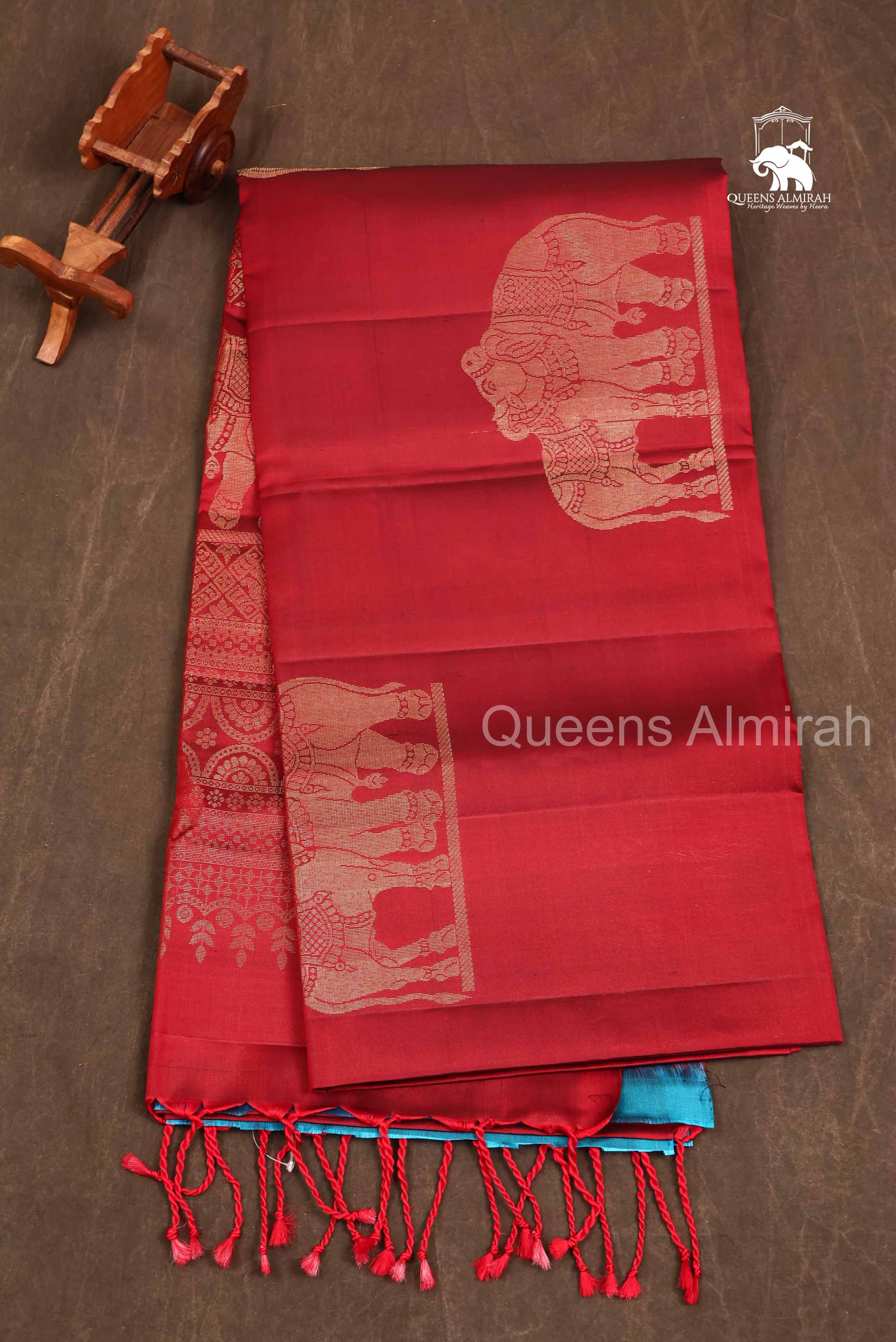 Maroon Pure Soft Silk Saree