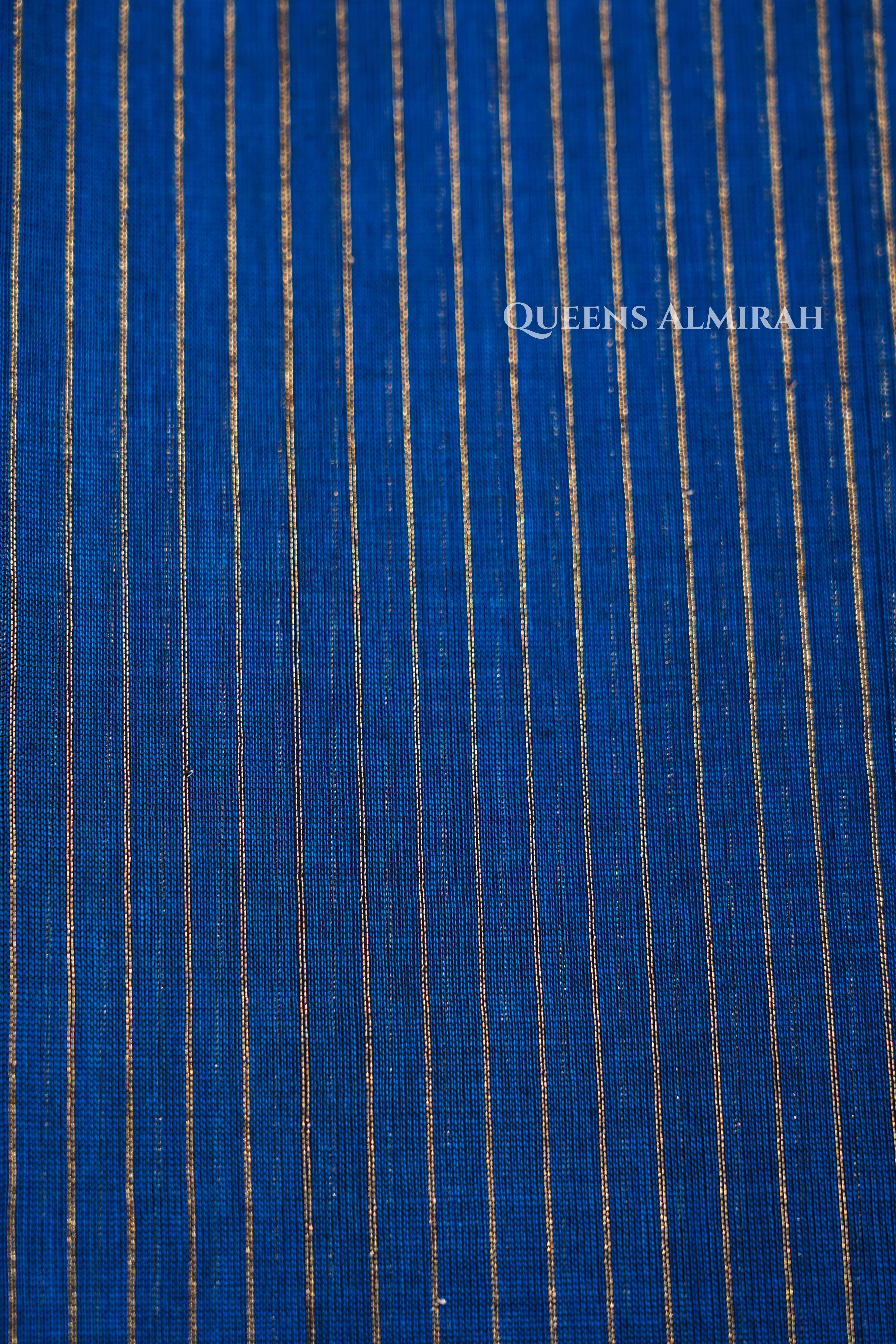 Royal Blue Kanchi Cotton Saree