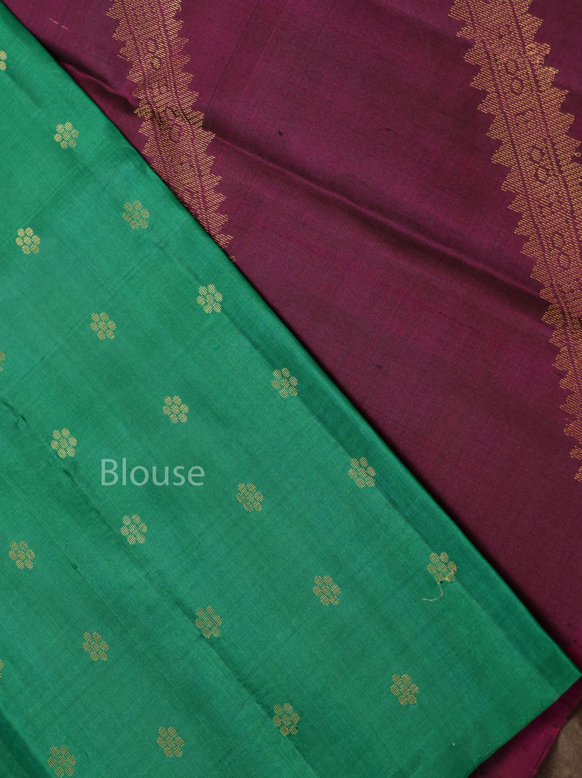 Purple Pure Kanchivaram Silk Saree